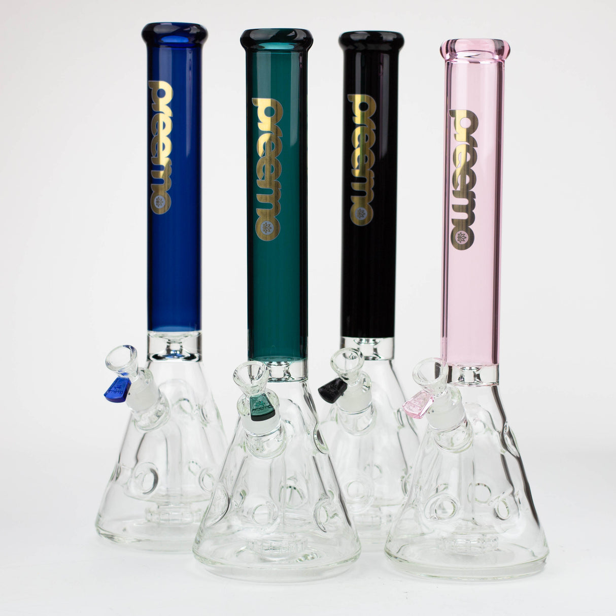 Preemo 18" Showerhead Swiss Perc Beaker Glass Bong