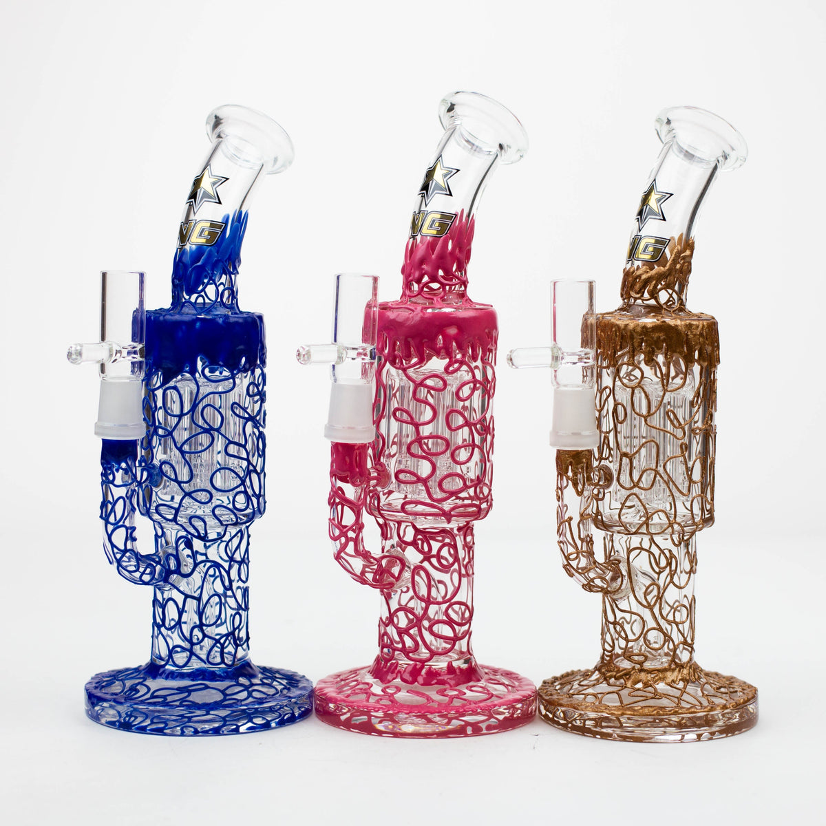 Nice Glass 10" Tree Perc Electroformed Rig