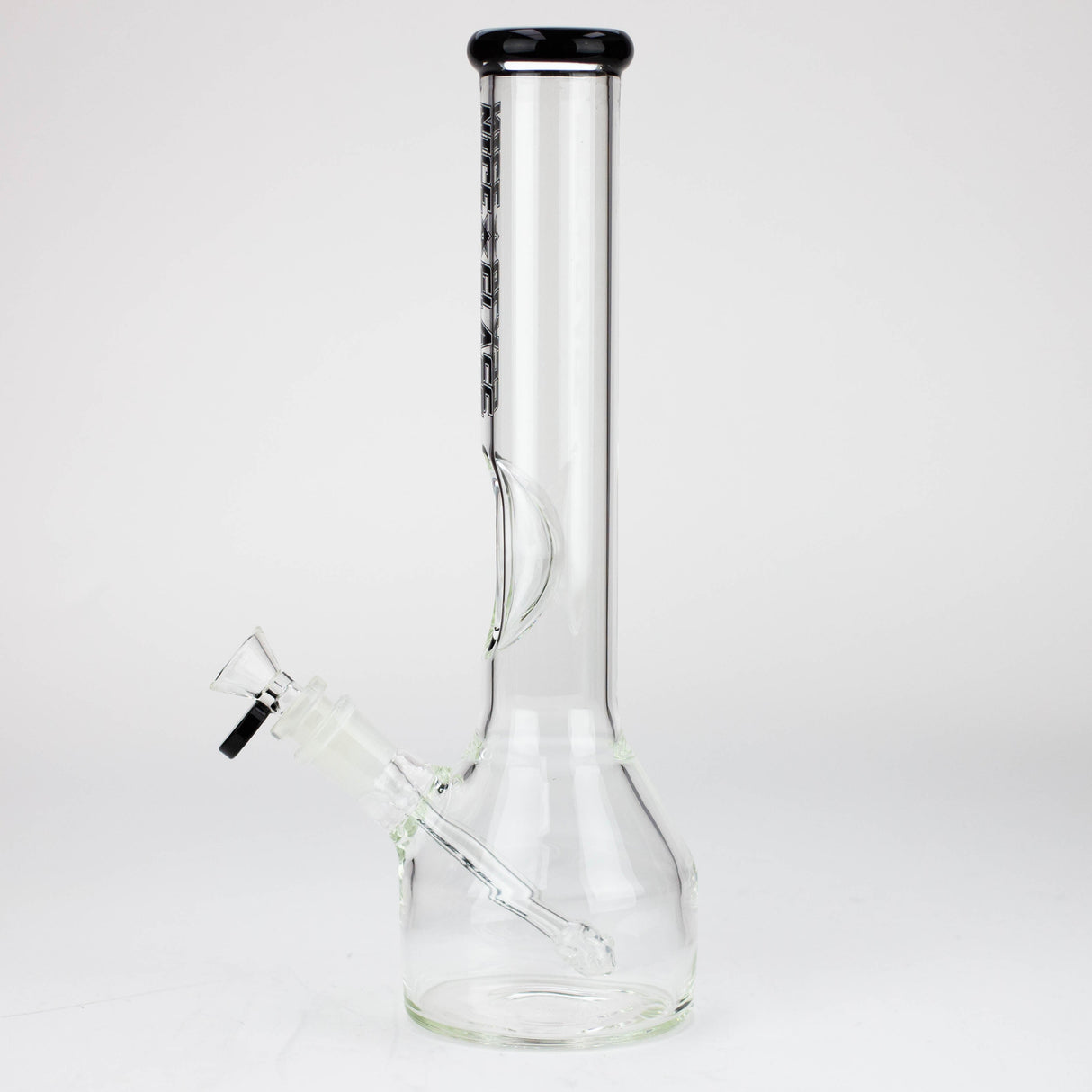 NG 13" Round Base Elbow Ice Notch Glass Bong