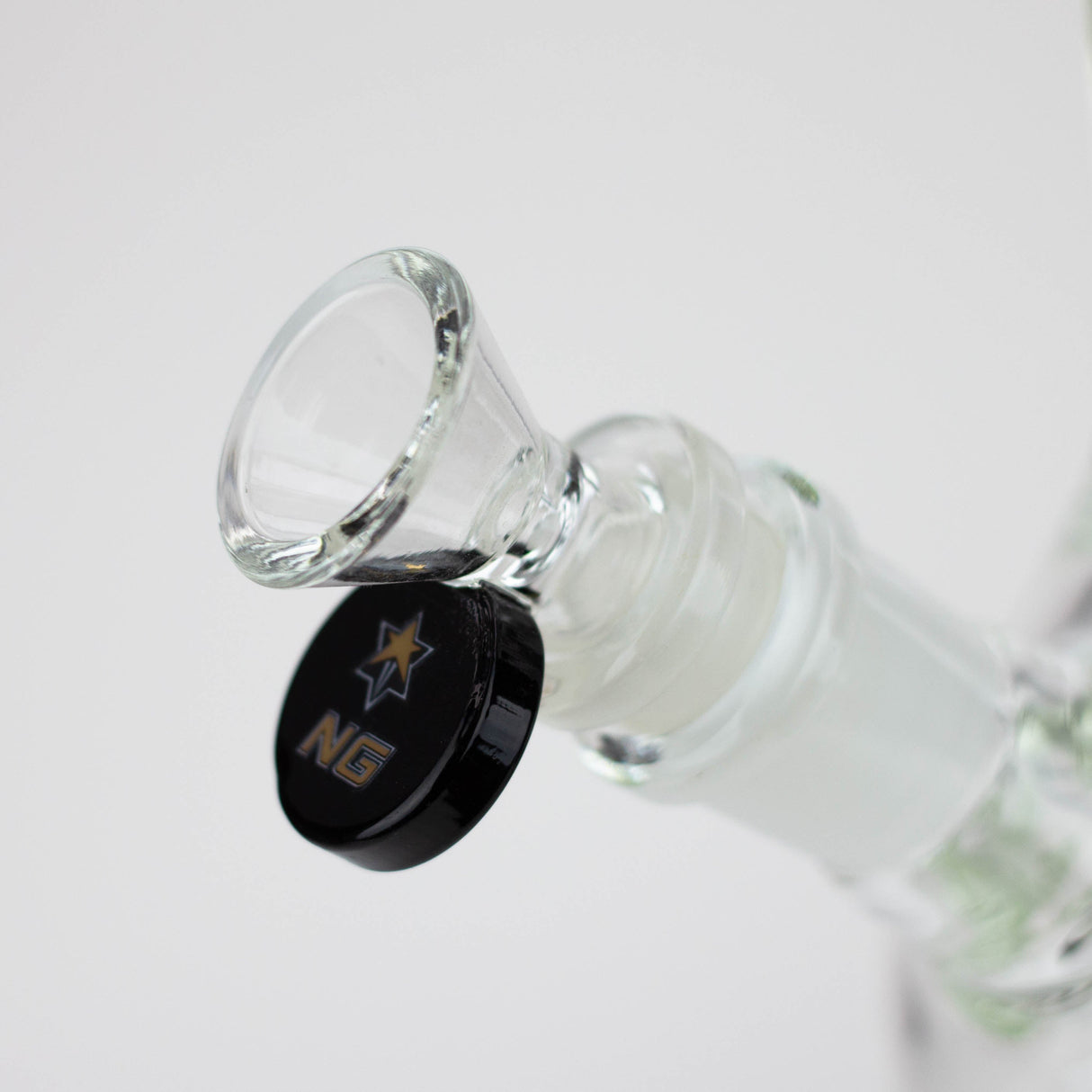 NG 13" Round Base Elbow Ice Notch Glass Bong
