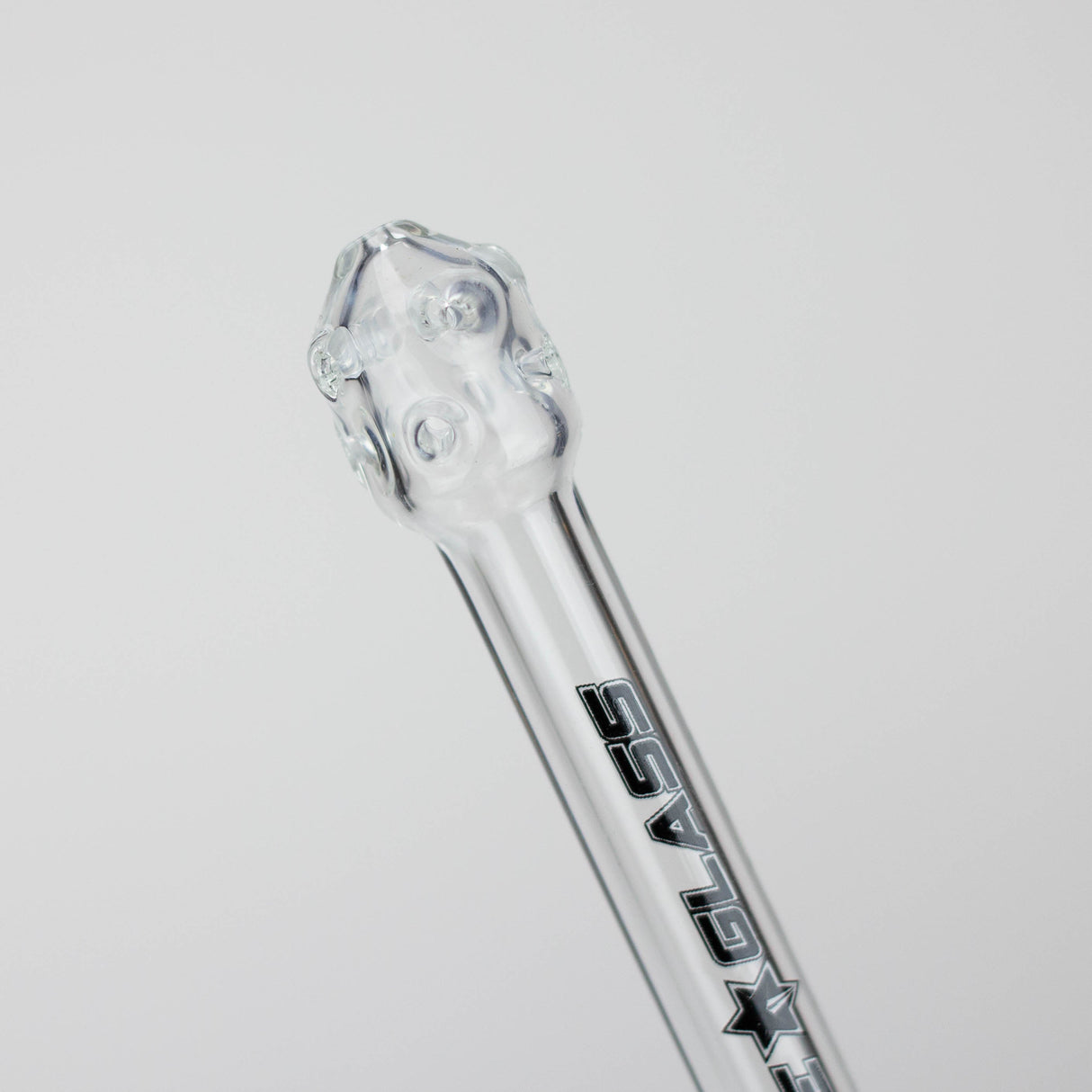 NG 13" Round Base Elbow Ice Notch Glass Bong