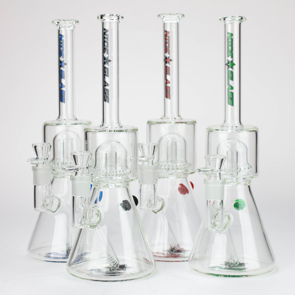 Bang en verre 14" à dôme percolateur nettoyage facile NG