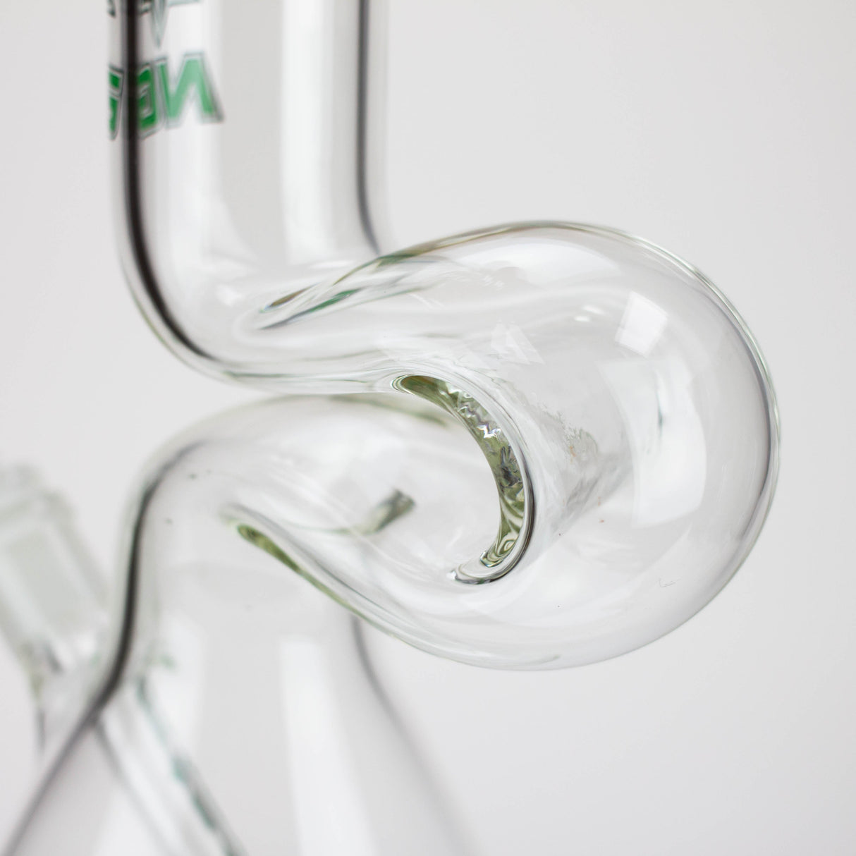 Bang en verre à bec verseur NG 12" Zig-Zag de couleur