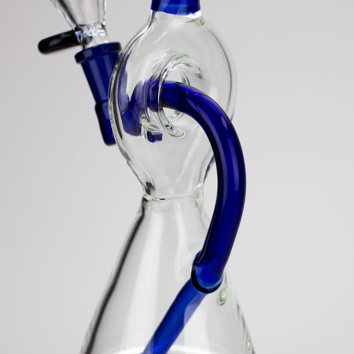 NG 10" Reverse Stem Donut Filter Beaker Glass Bong