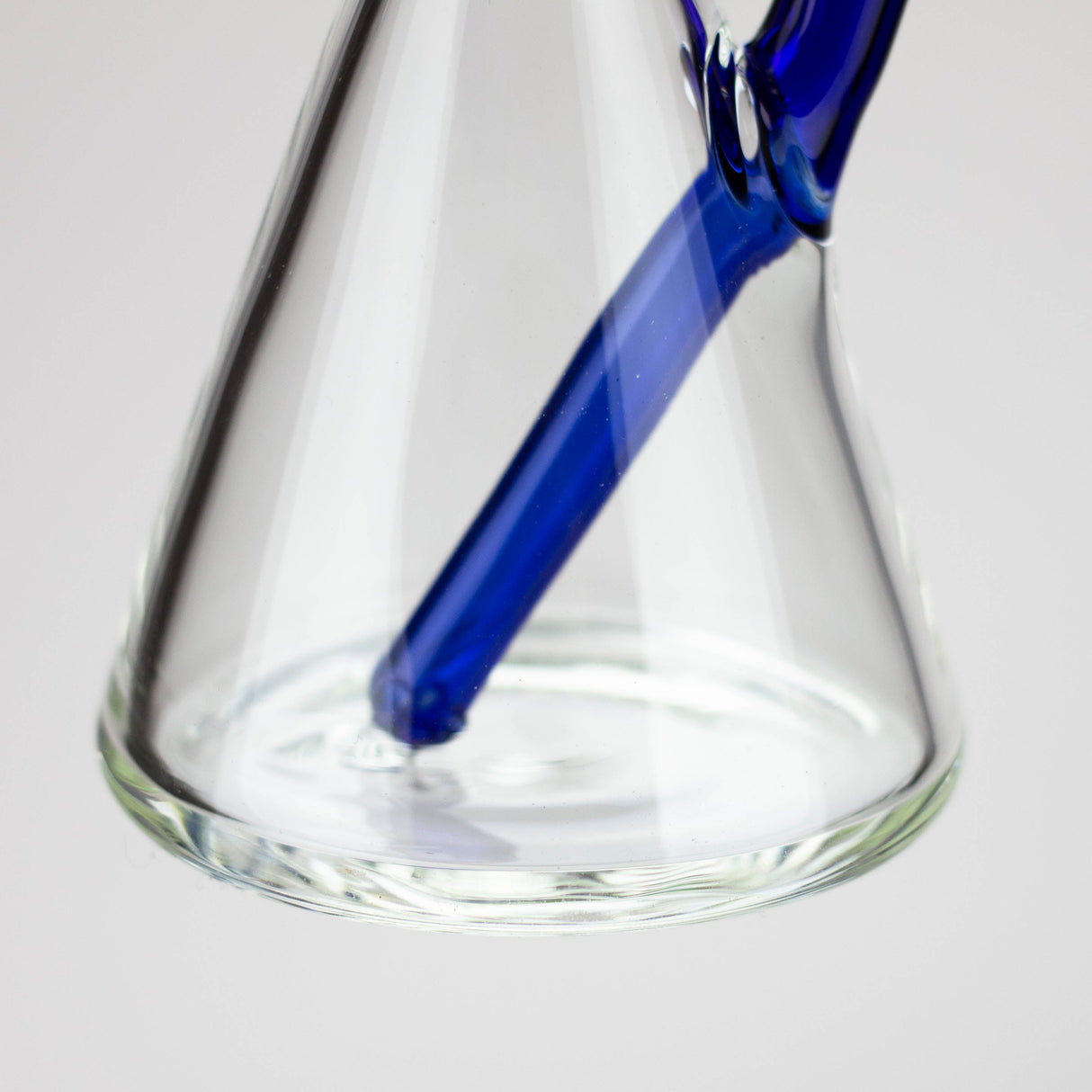 NG 10" Reverse Stem Donut Filter Beaker Glass Bong