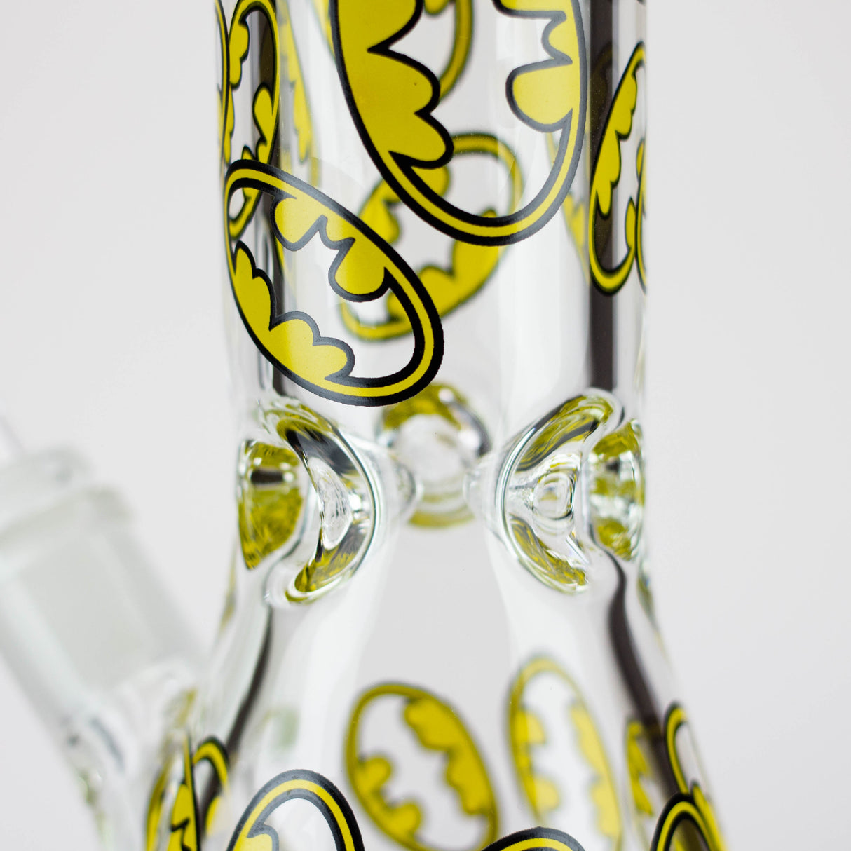 Bong en verre à colonne NG 13" logo chauve-souris 7mm