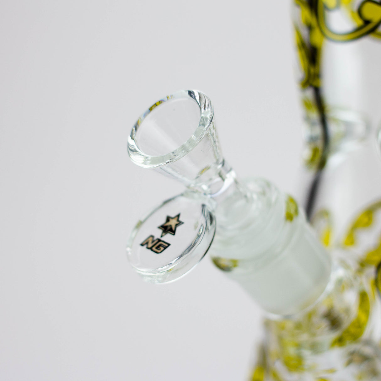 Bong en verre à colonne NG 13" logo chauve-souris 7mm