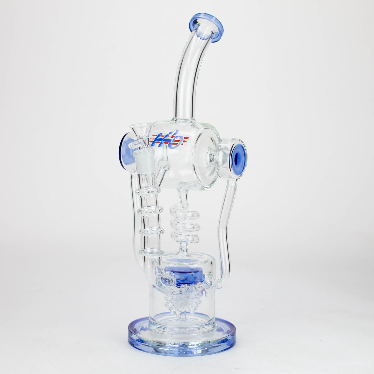 H2O 14-Inch Stemless Glass Water Bong