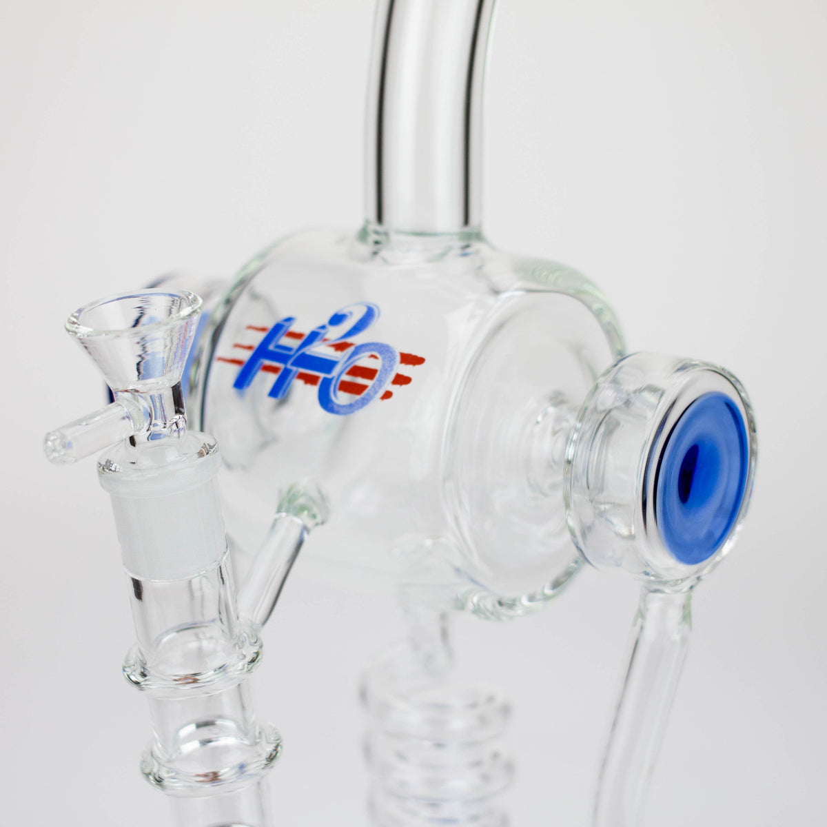 Canadian Distributor Glass Bong H2O 14-Inch Stemless Glass Water Bong H2O 14" Glass Water Bong - 5mm Stemless Bong