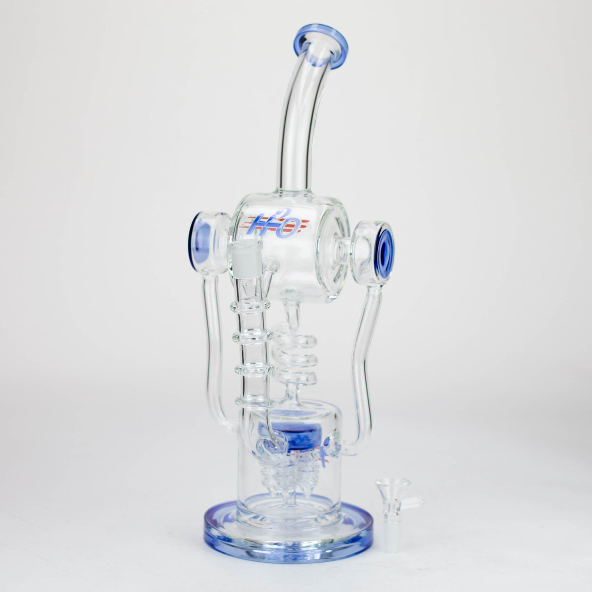 H2O 14-Inch Stemless Glass Water Bong