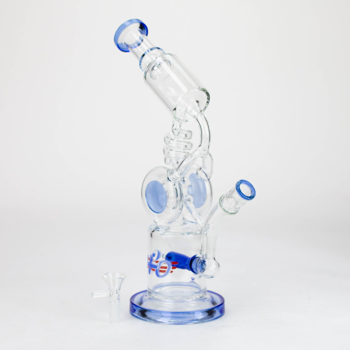 H2O Bang à eau en verre de 10 po sans tige de 5 mm