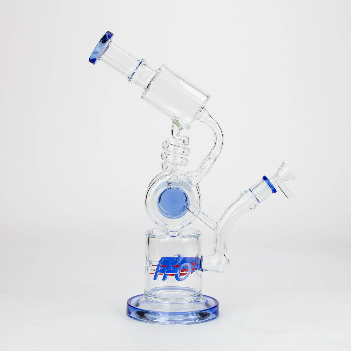 H2O Bang à eau en verre de 10 po sans tige de 5 mm