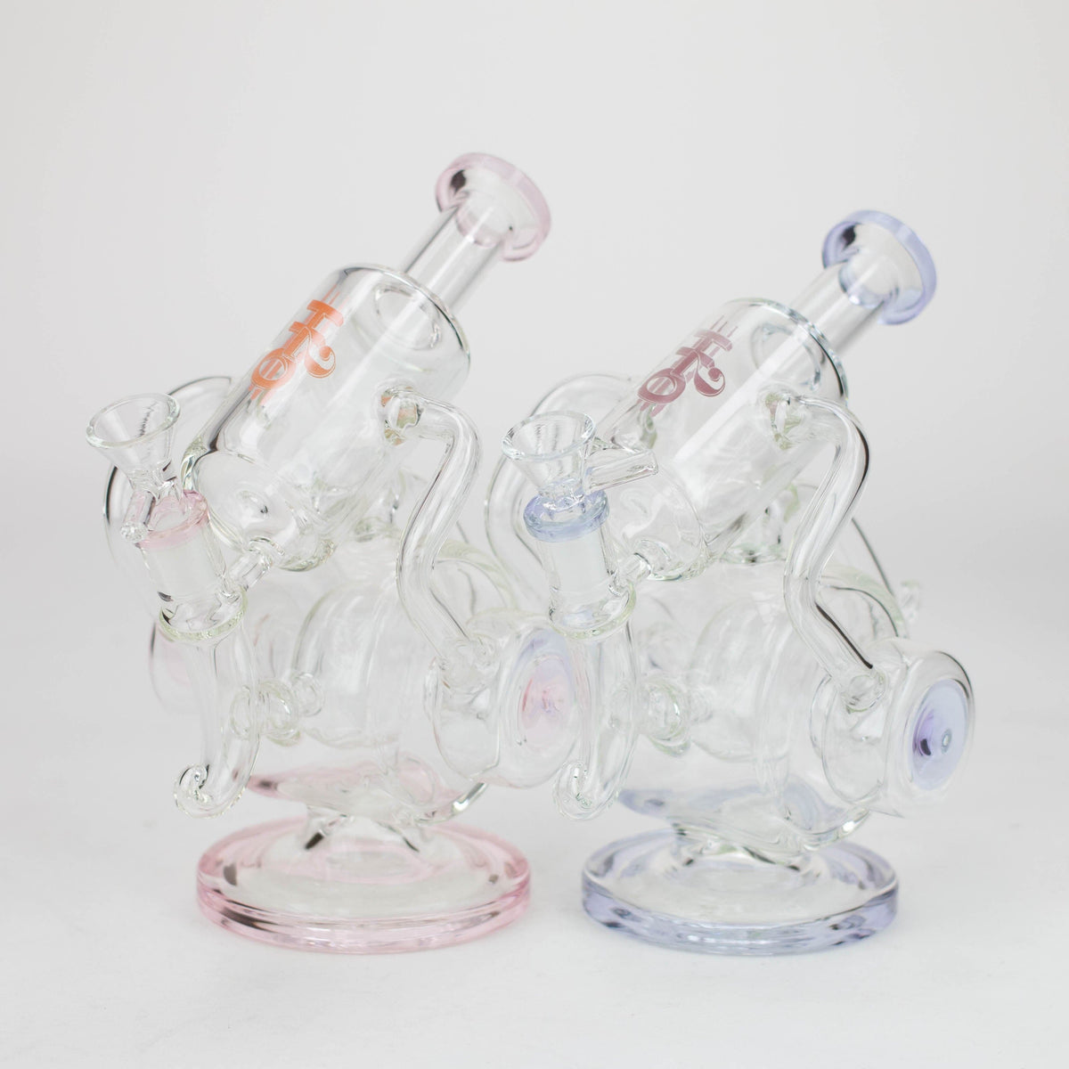 Canadian Distributor Glass Bong H2O 10" Colour-Accent Stemless 5mm Glass Bong H2O 10" Colour-Accent Stemless Glass Bong | Canada