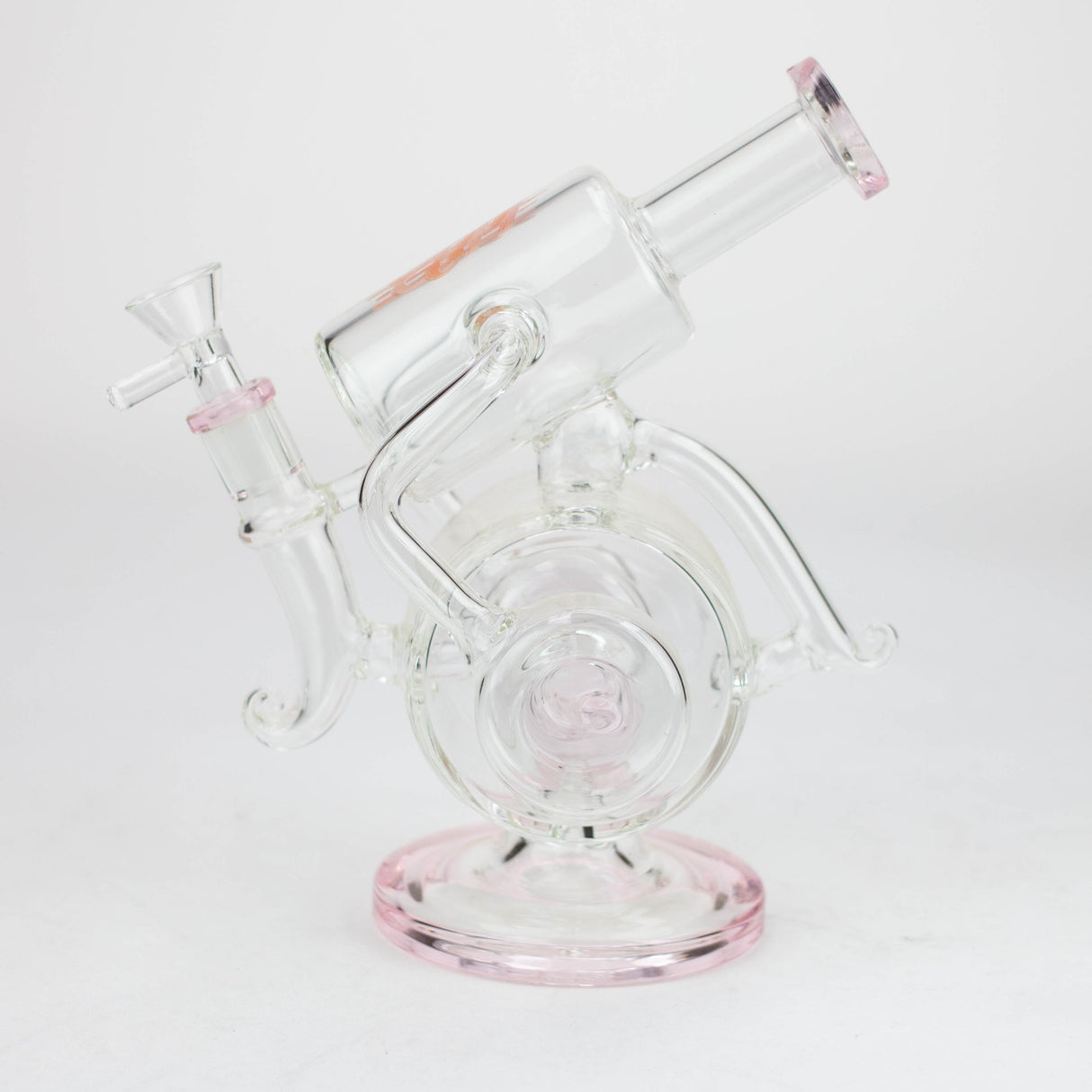 Pipe à eau en verre sans pied H2O 10" couleur accent 5mm