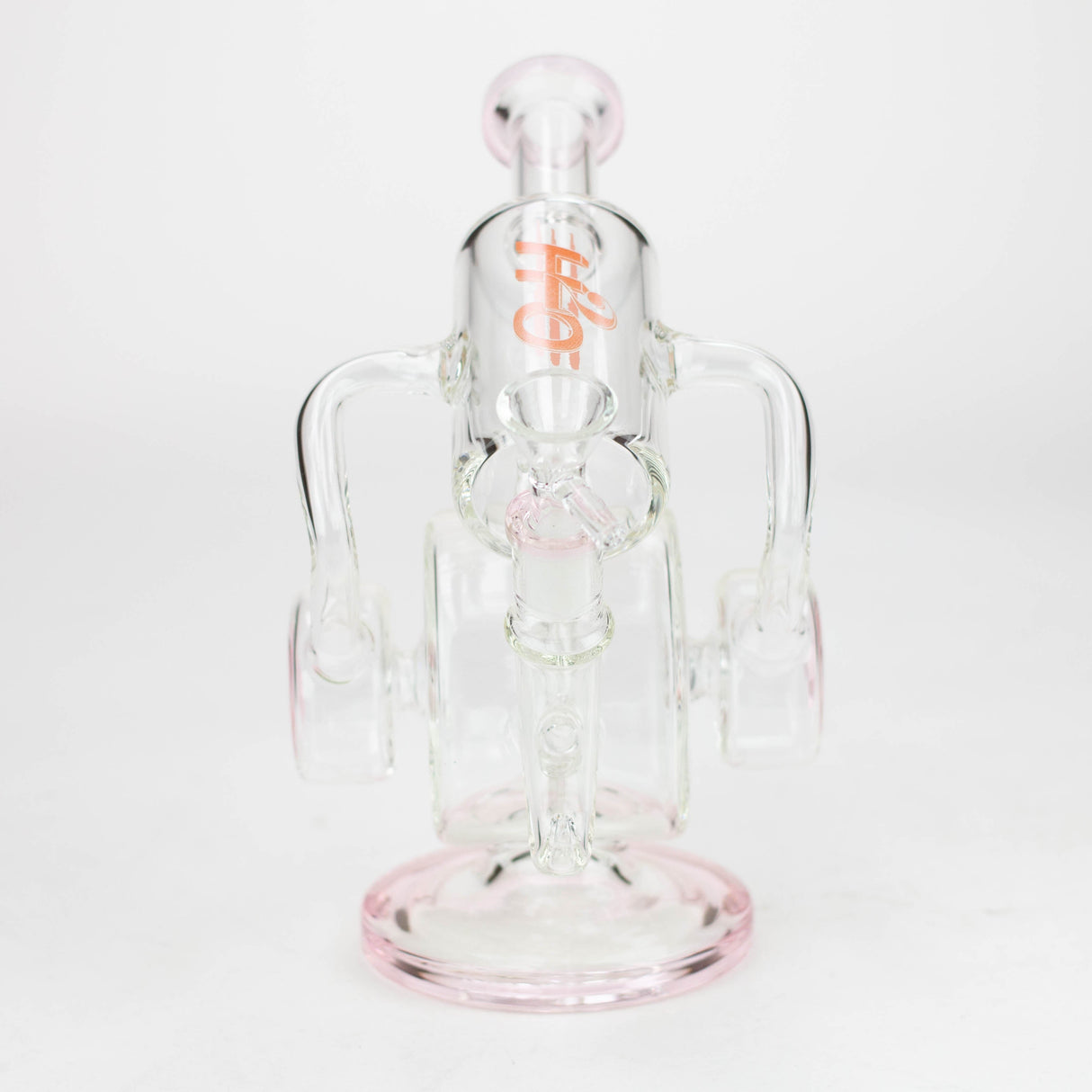 Pipe à eau en verre sans pied H2O 10" couleur accent 5mm