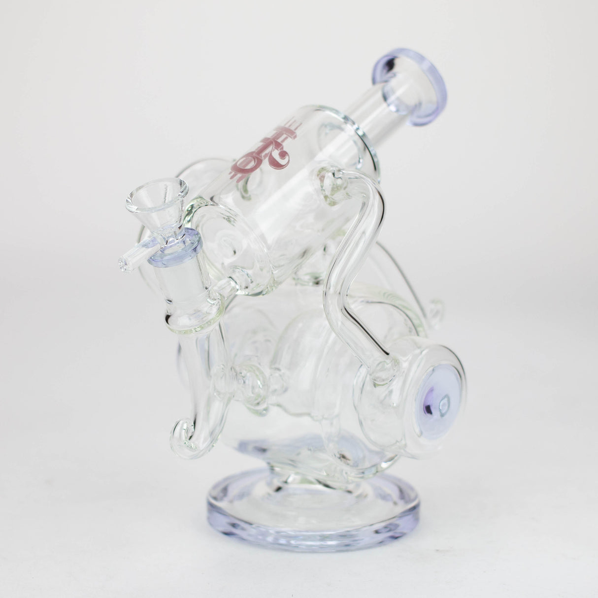 Pipe à eau en verre sans pied H2O 10" couleur accent 5mm