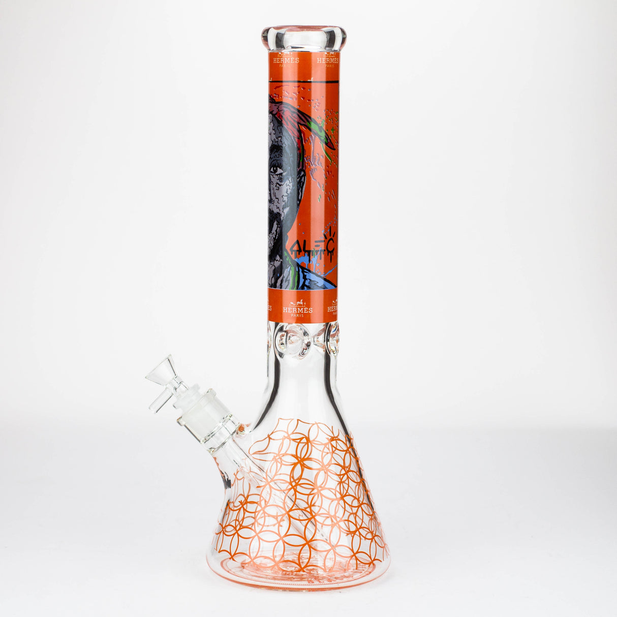 15.5" 9 mm Graphic Glass Water Bong