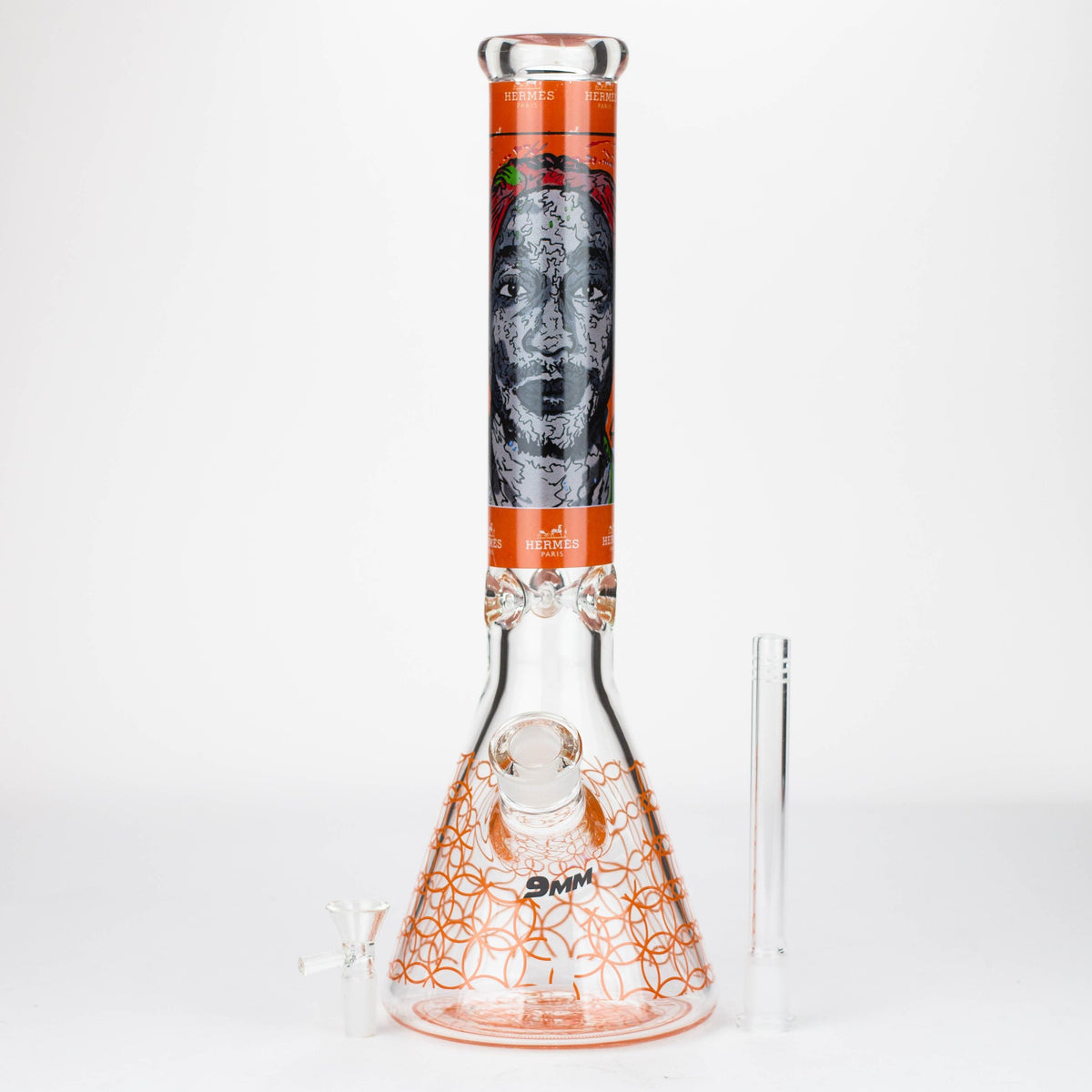 ONE Glass Bong 15.5" 9 mm Graphic Glass Water Bong 15.5" 9 mm Graphic Glass Bong | Canada