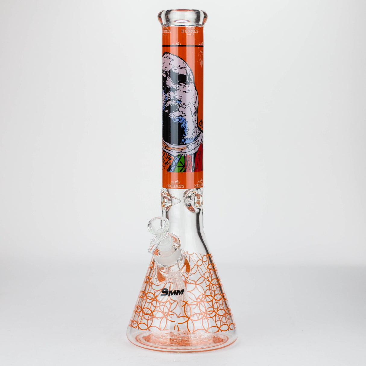 15.5" 9 mm Graphic Glass Water Bong