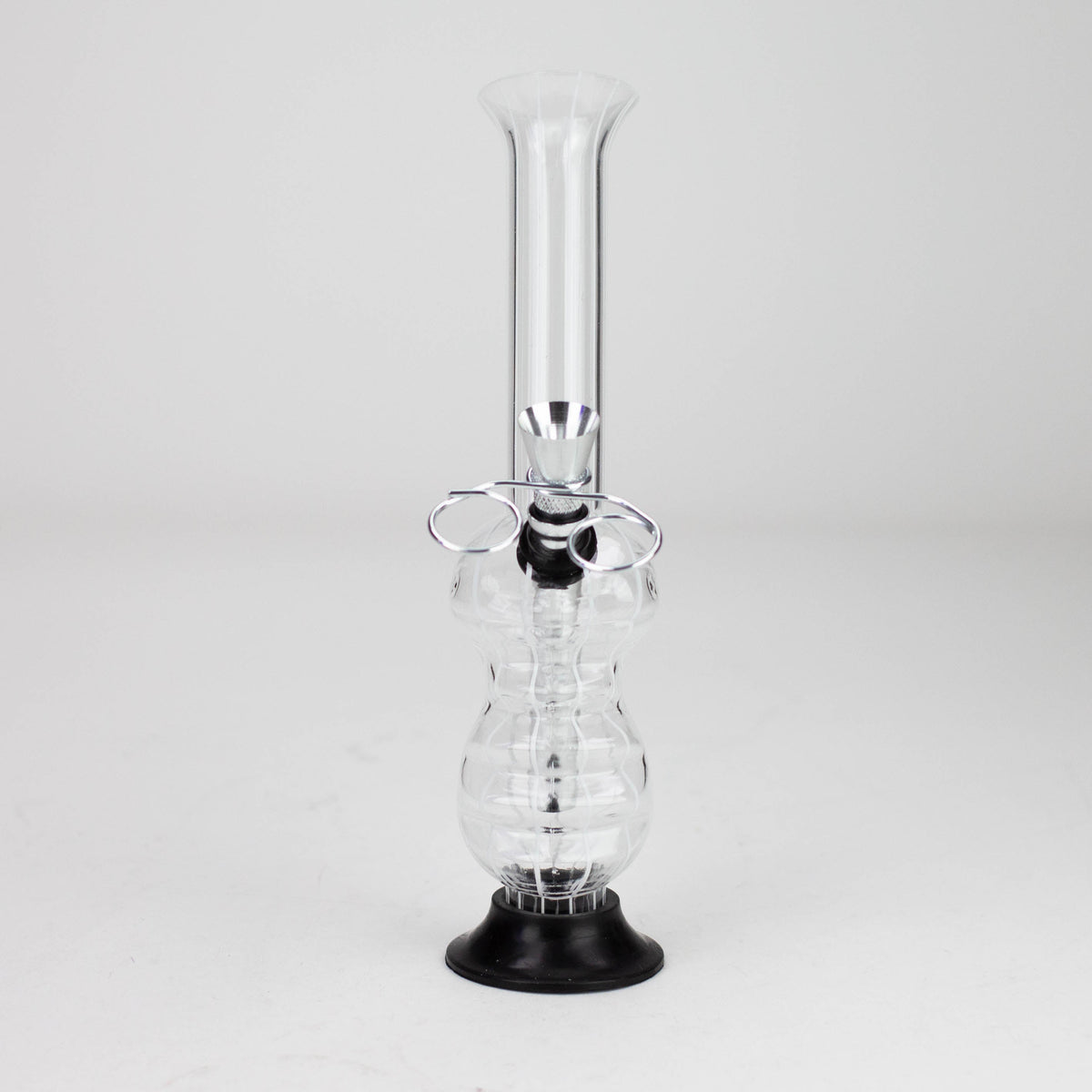 8" Stripe Acrylic Bong with Detachable Base