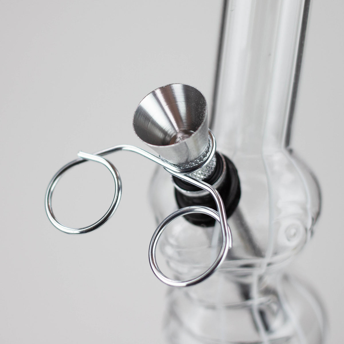 8" Stripe Acrylic Bong with Detachable Base