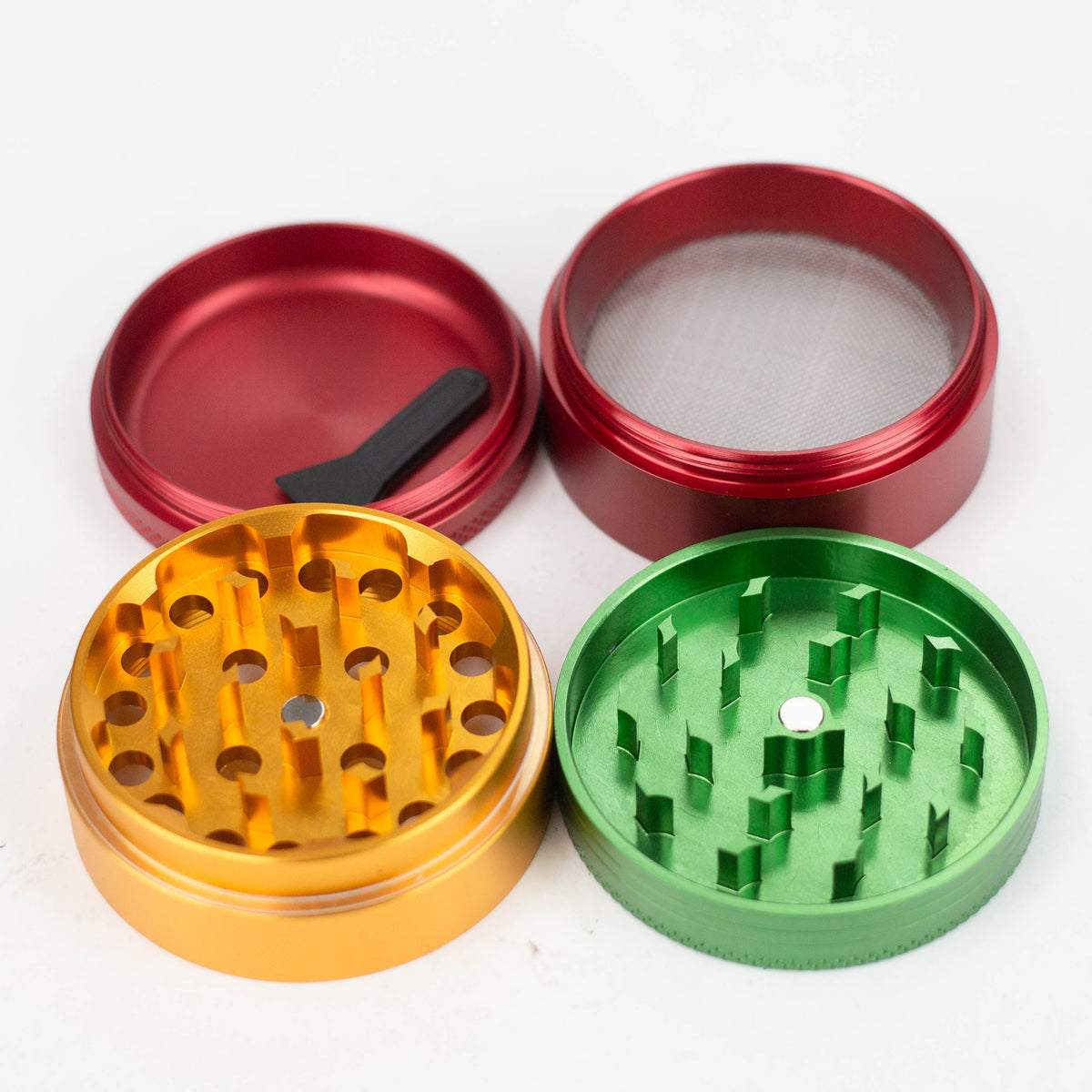 Broyeur à herbes XTREME en aluminium en 4 parties - 5 cm de diamètre