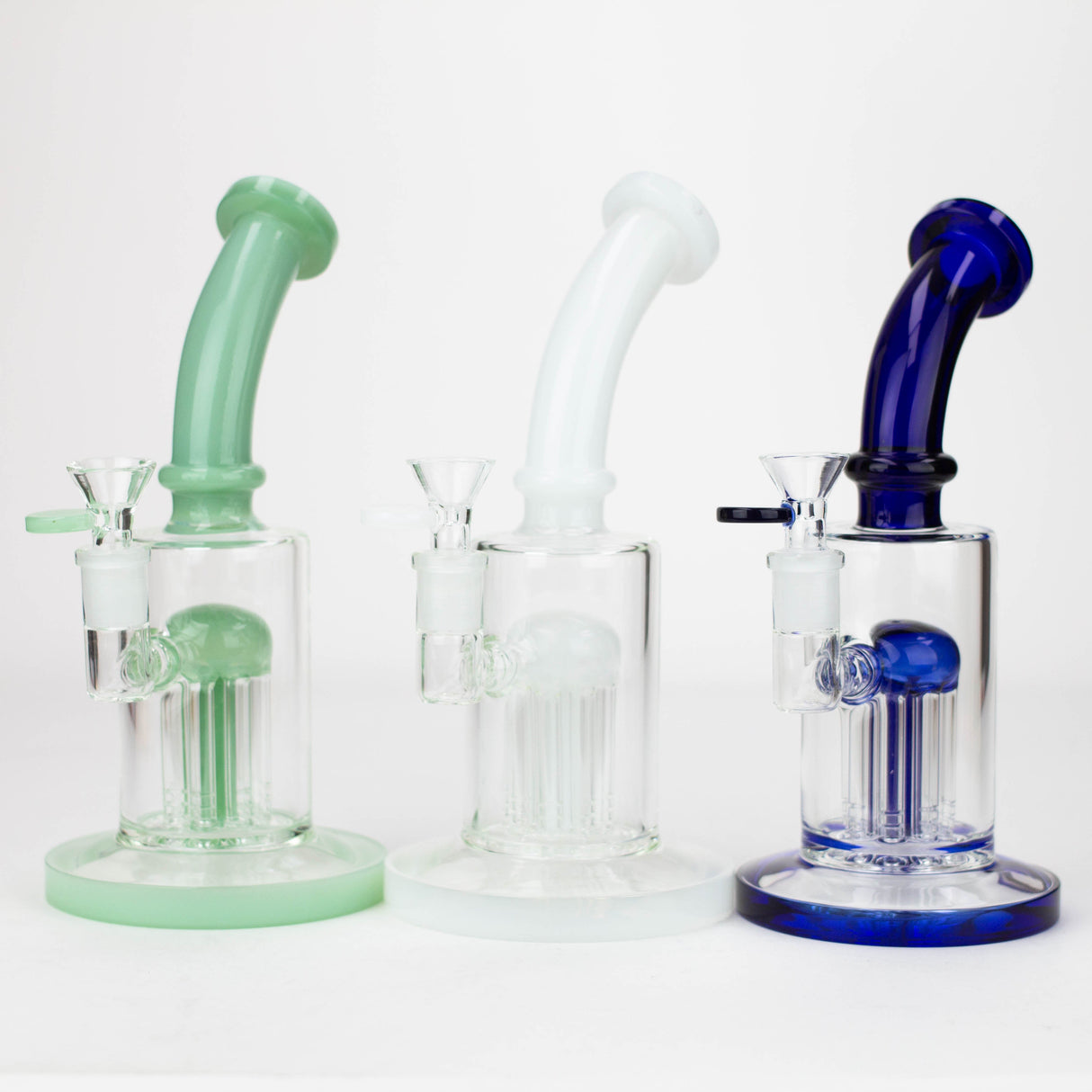 8.5" 8-Arm Perc Glass Bubbler