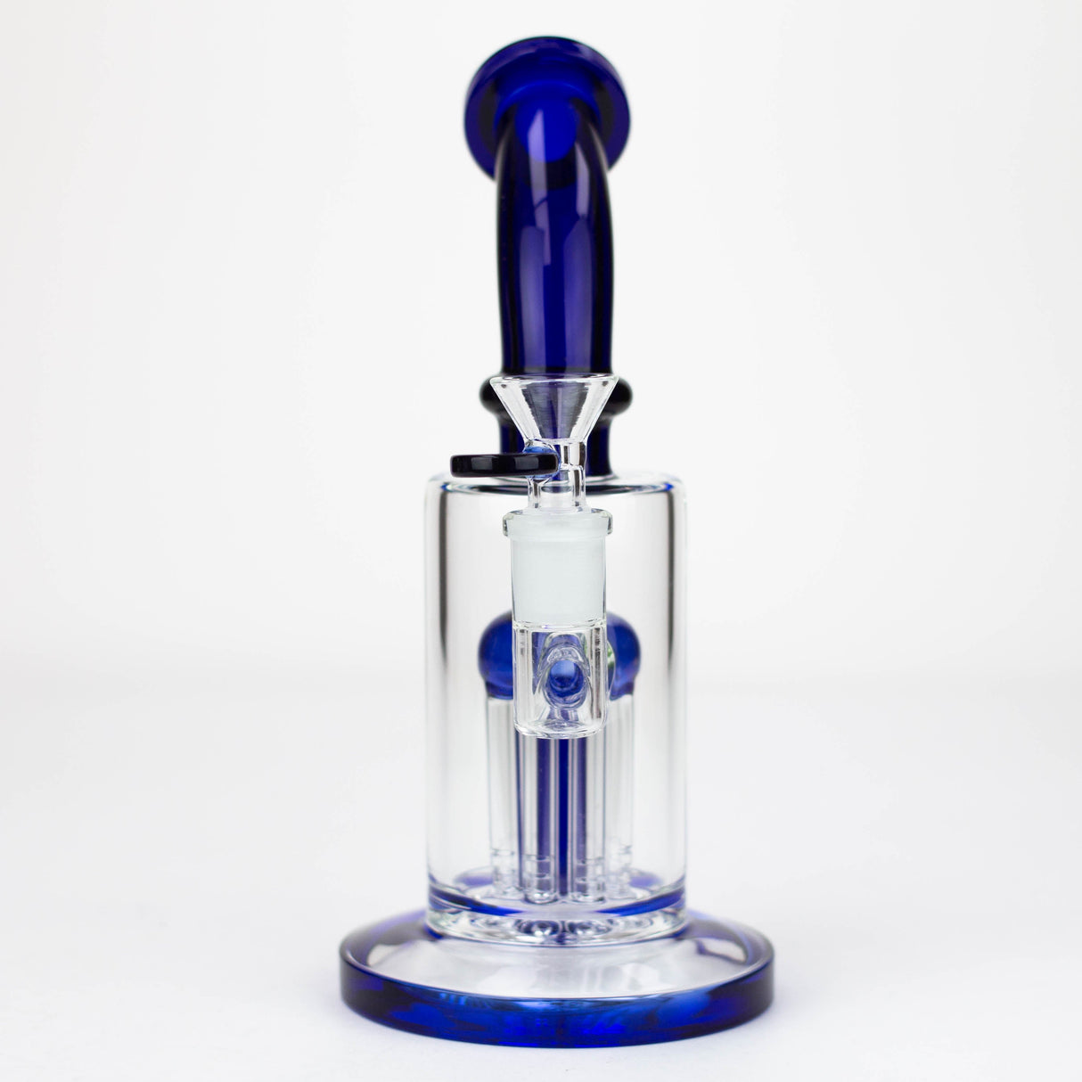 8.5" 8-Arm Perc Glass Bubbler