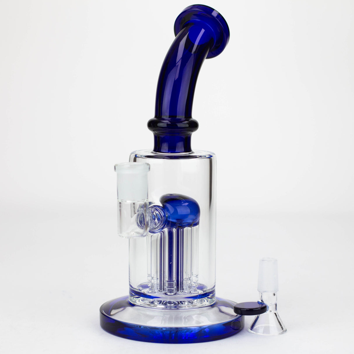 8.5" 8-Arm Perc Glass Bubbler