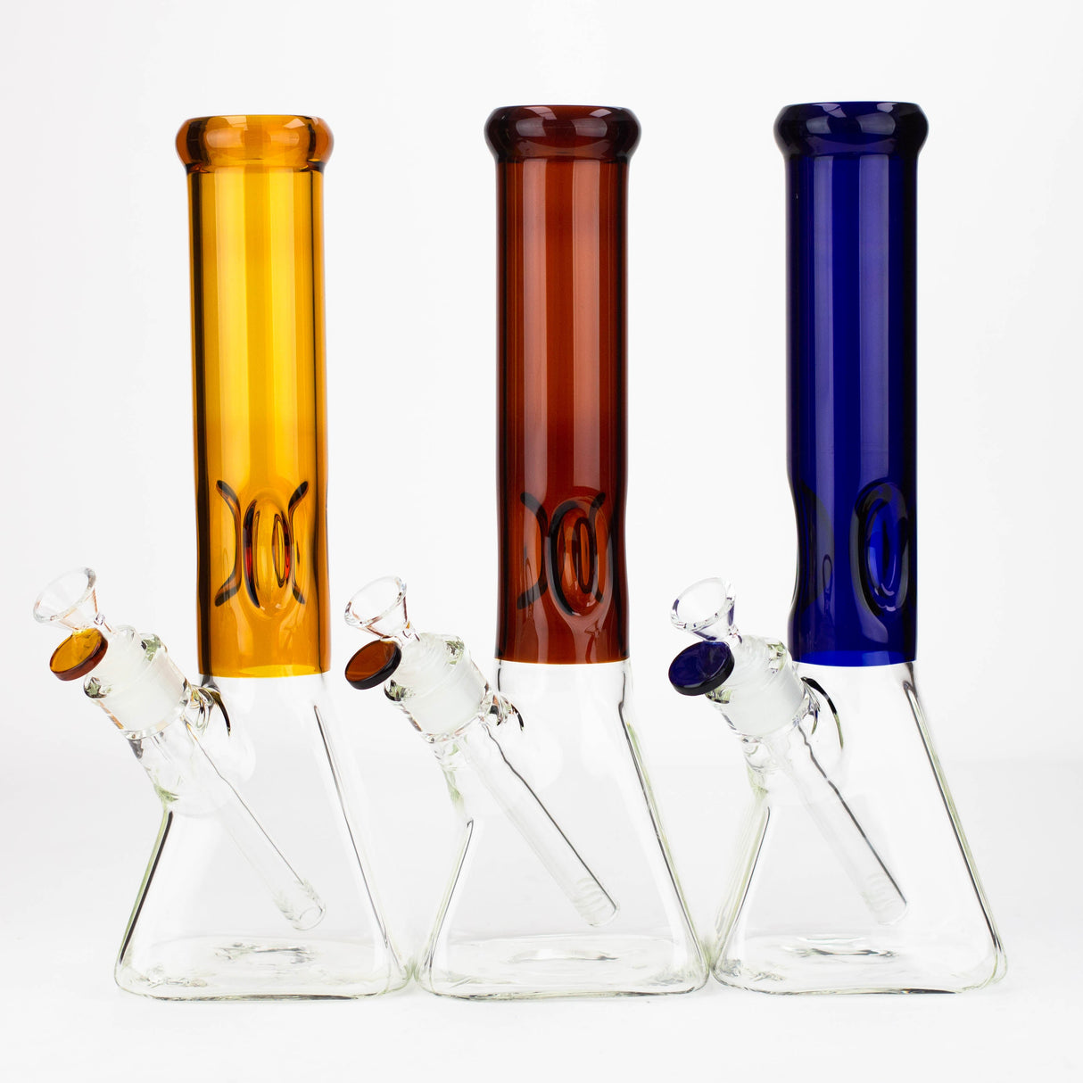 Bong en forme de bécher avec base pyramidale de 13"