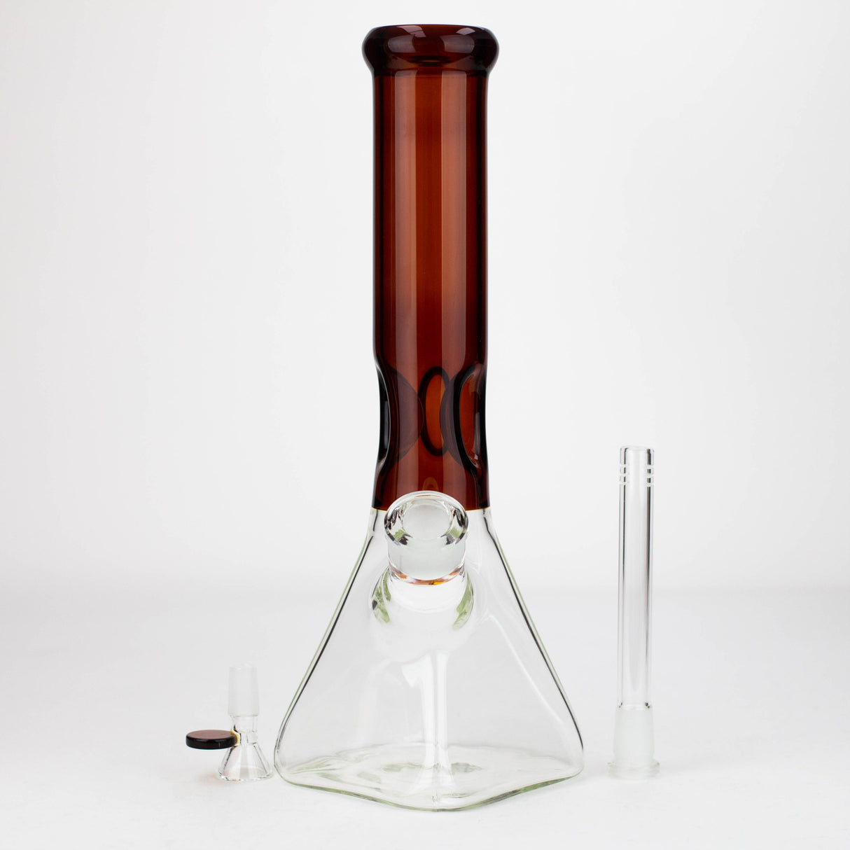 Bong en forme de bécher avec base pyramidale de 13"