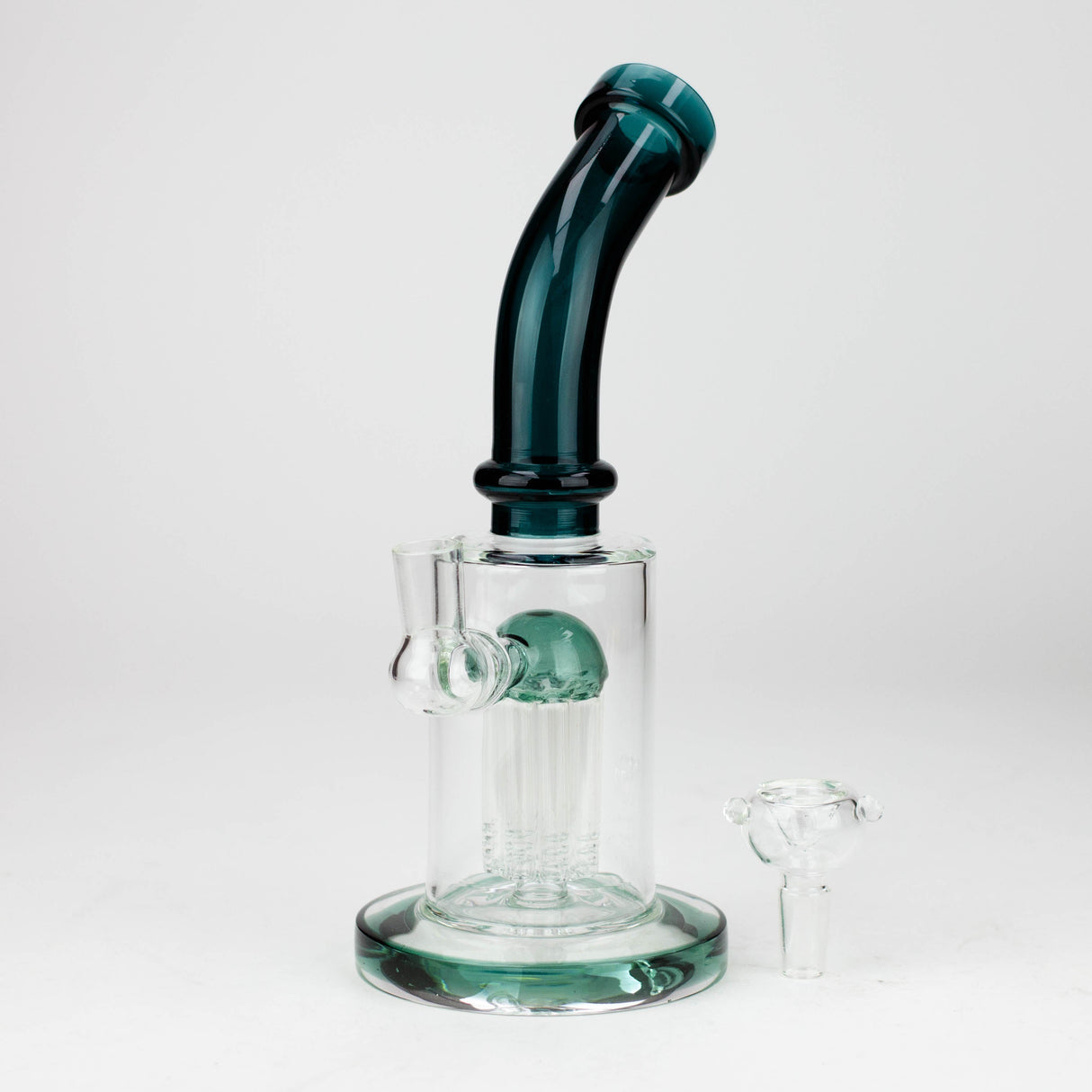 9.5" 8-Arm Tree Perc Bent Neck Glass Bong 2-Pack