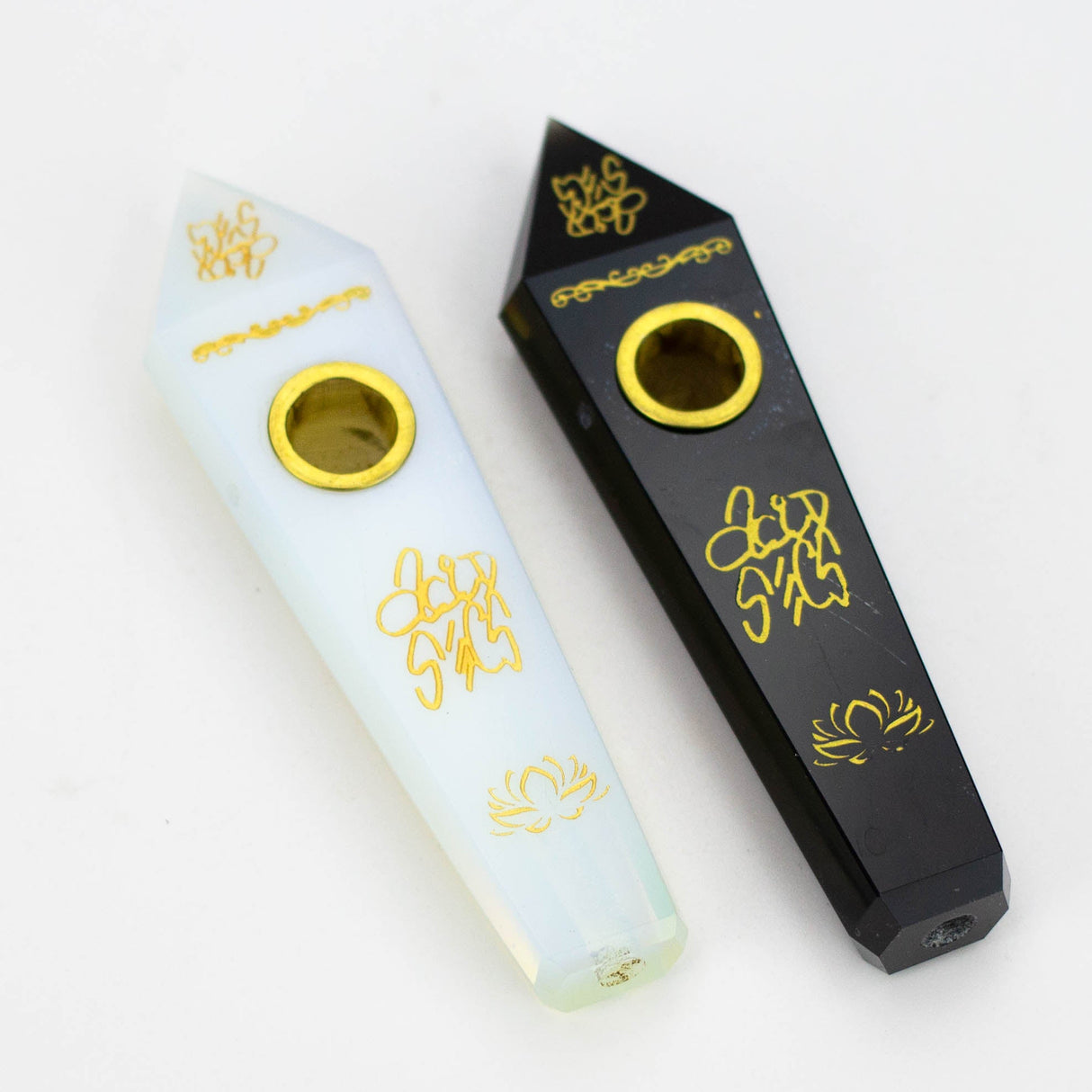 Acid Secs | Custom Golden Engraving Pipe with Choke