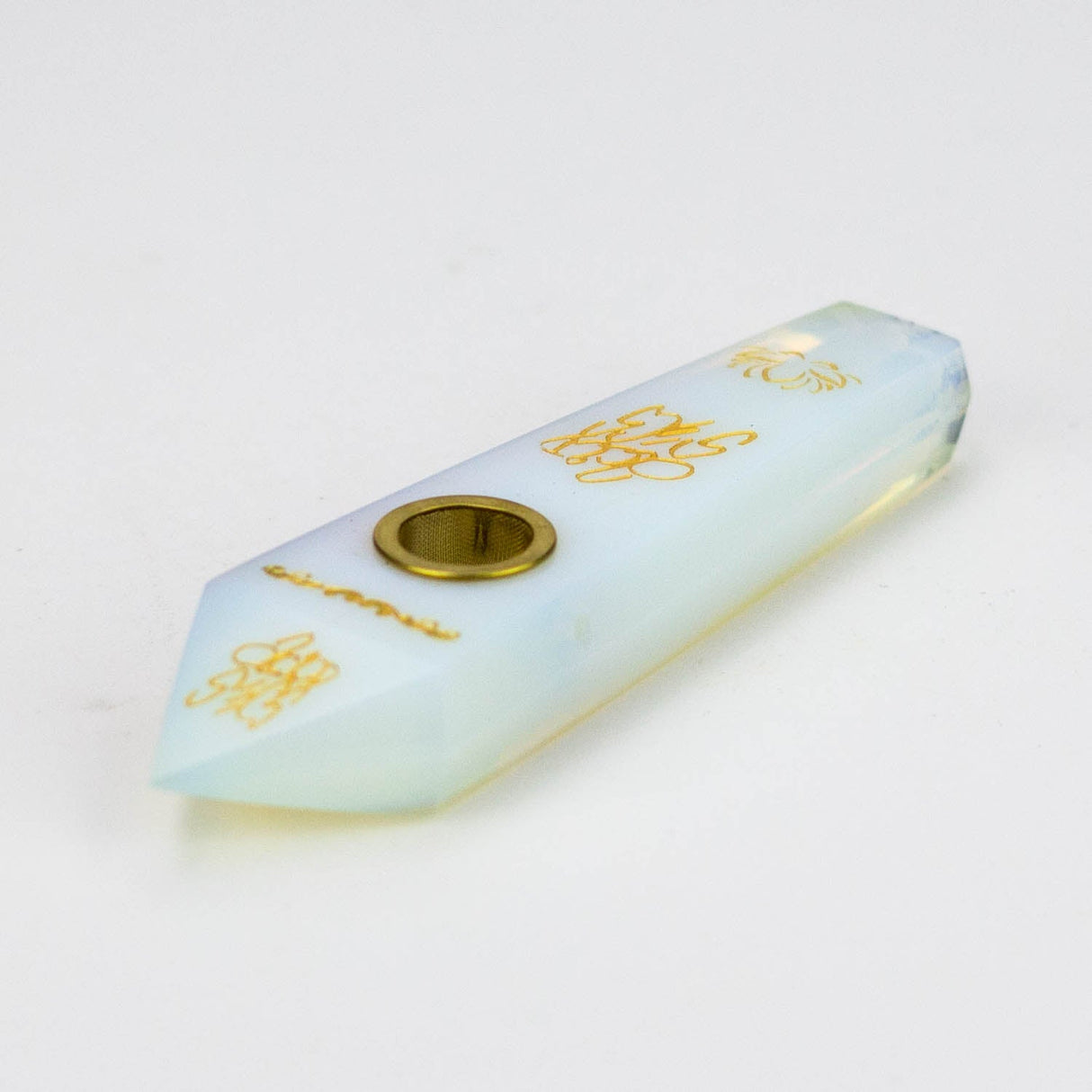 Acid Secs | Custom Golden Engraving Pipe with Choke
