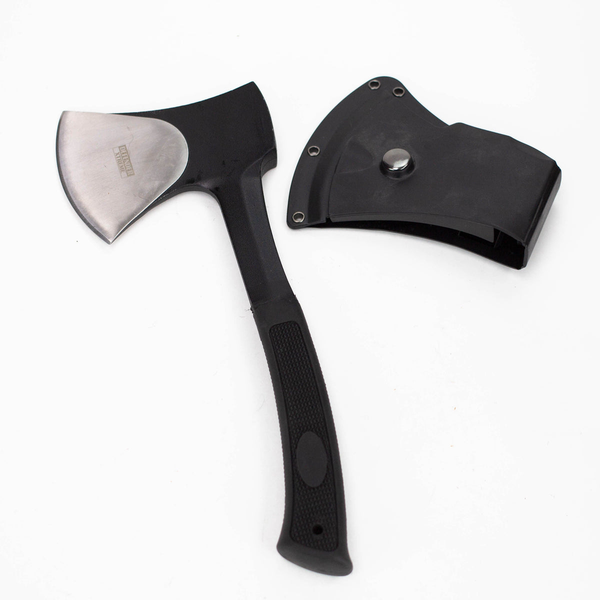 Canadian Distributor Axe Defender-Xtream | 11" Black Tactical Axe With Sheath (5584) Defender-Xtream | 11" Black Tactical Axe With Sheath (5584)