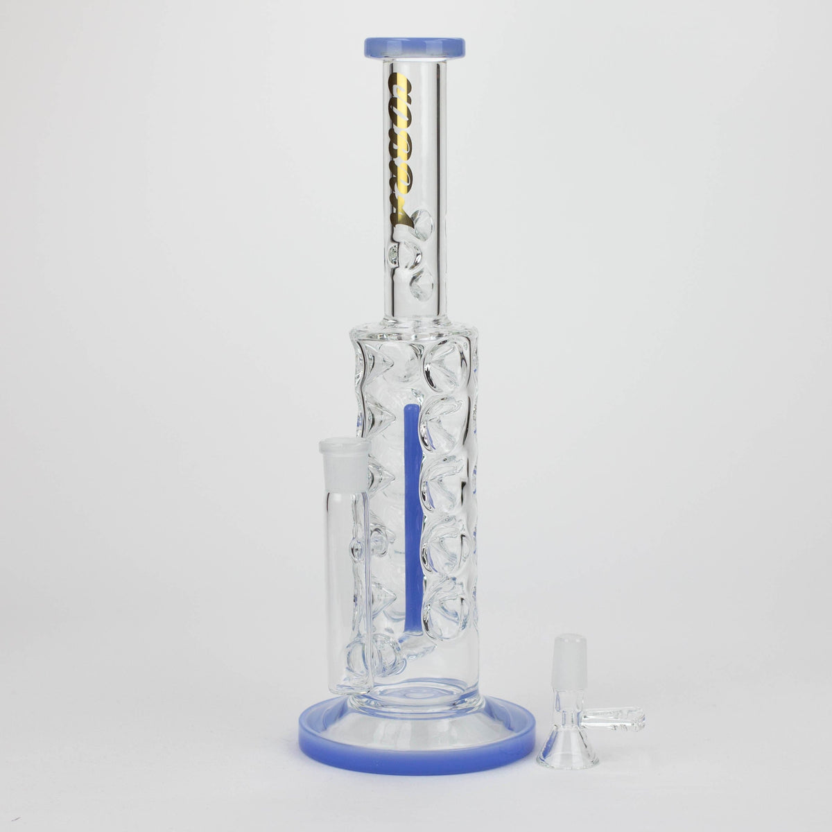 JJ Distribution Glass Bong Cobra 11" Jade Blue Spiral Stemless Bong Cobra 11" Jade Blue Spiral Stemless Bong | Canada