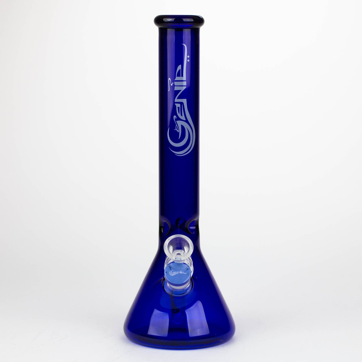 ONE Glass Bong Genie 12" Colour Tube Beaker Bong with Ice Catcher Genie 12" Colour Tube Beaker Bong