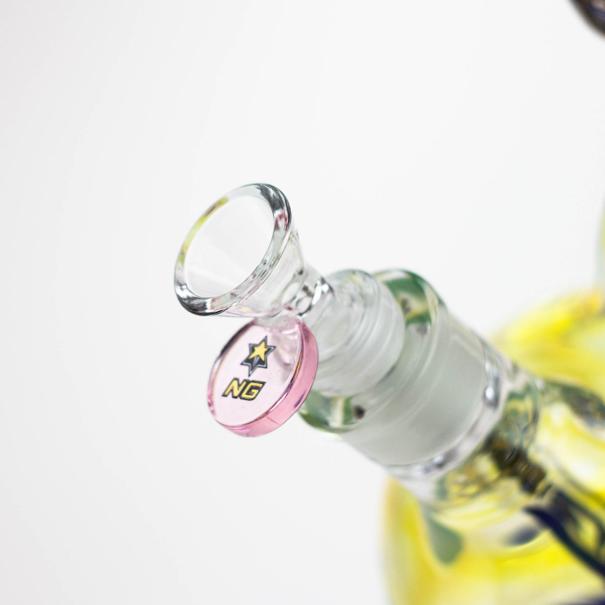 NG 17" Fumed Dotted Round Base Glass Bong
