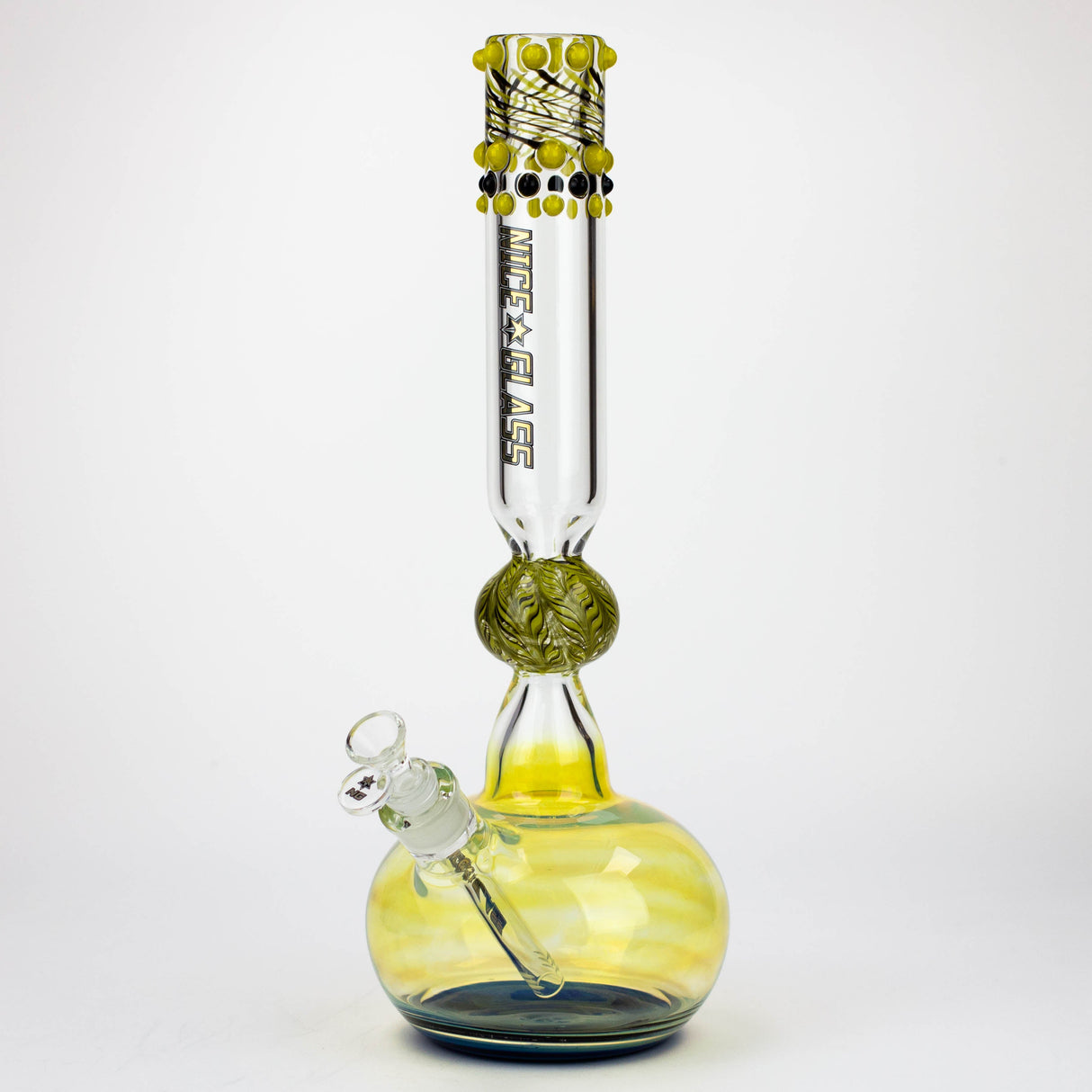 NG 17" Fumed Dotted Round Base Glass Bong