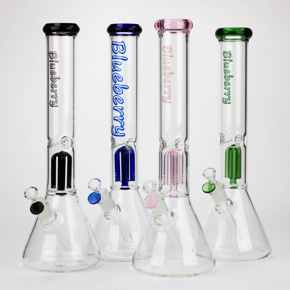 Blueberry 16" 4-Arm Tree Perc Beaker Bong