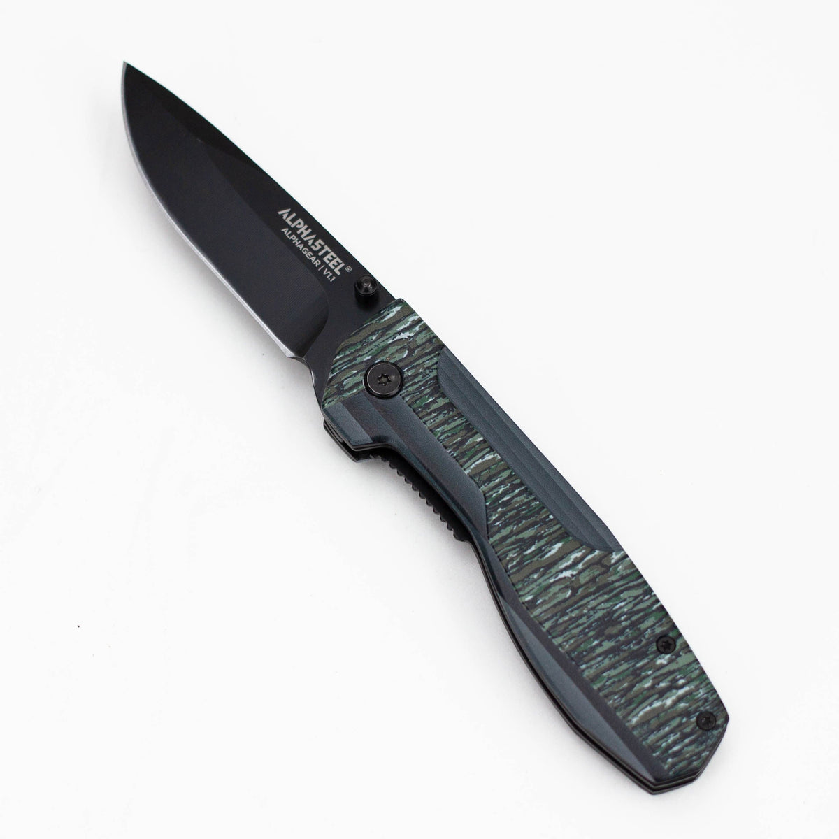 JJ Distribution Folding Knife ALPHASTEEL | Hunting Knife - CAMO FOLD ALPHASTEEL | Hunting Knife - CAMO FOLD