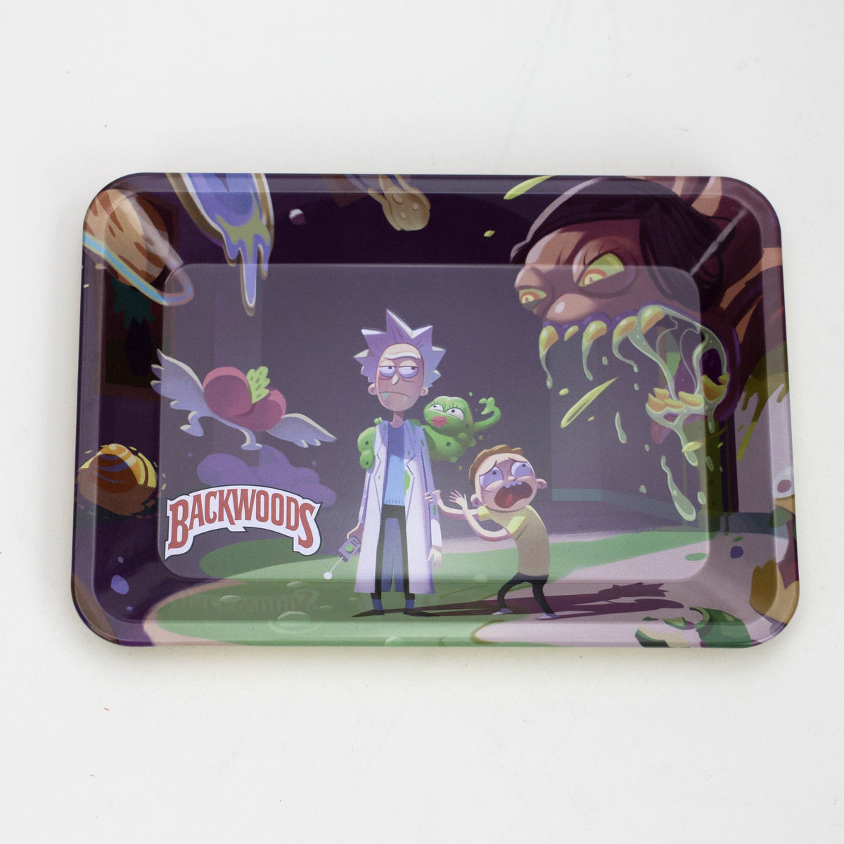 Purple Haze Smoke Inc Rolling Tray SMALL METAL ROLLING TRAY RT SMALL METAL ROLLING TRAY RT