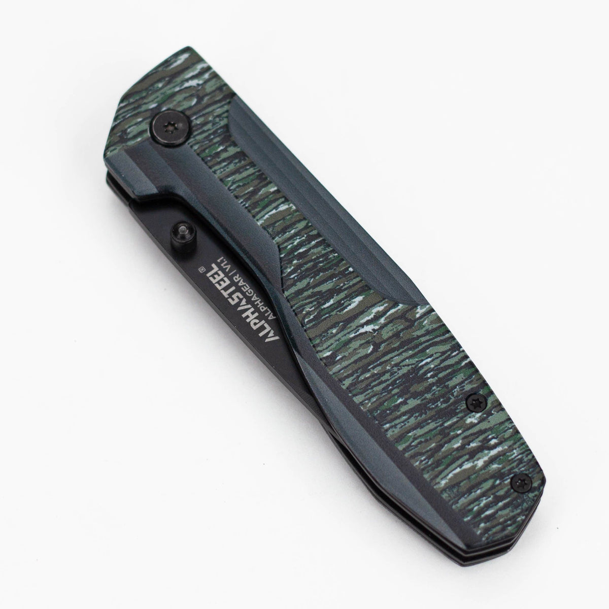 JJ Distribution Folding Knife ALPHASTEEL | Hunting Knife - CAMO FOLD ALPHASTEEL | Hunting Knife - CAMO FOLD