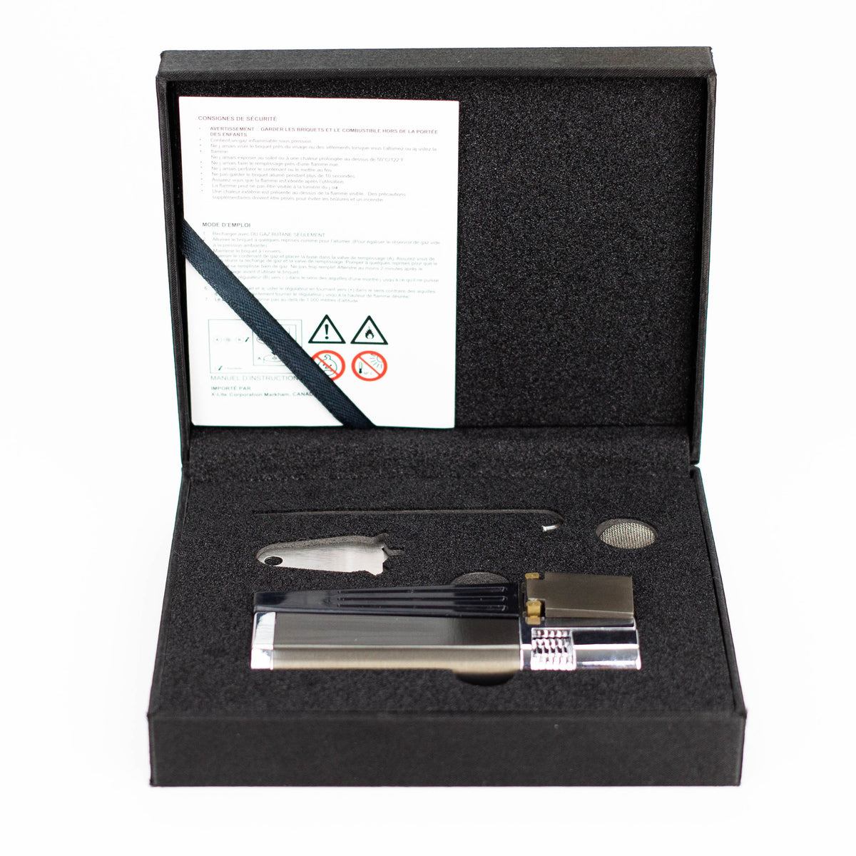Briquet de pipe tout-en-un Regal avec compartiment de rangement