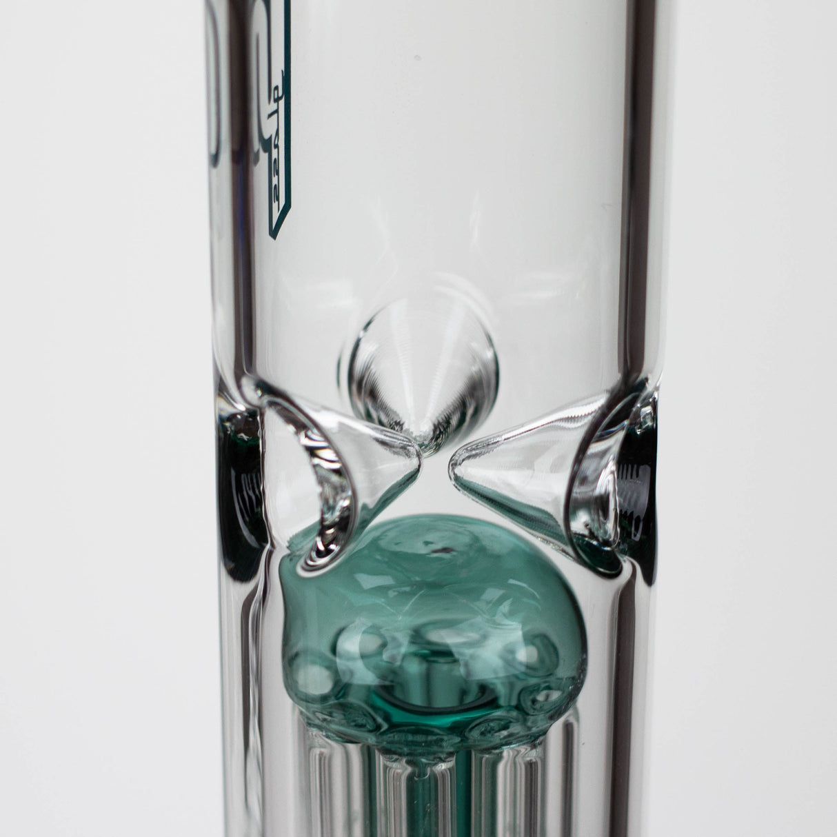 PHS 12" 8-Arm Tree Perc Colour Beaker Glass Bong
