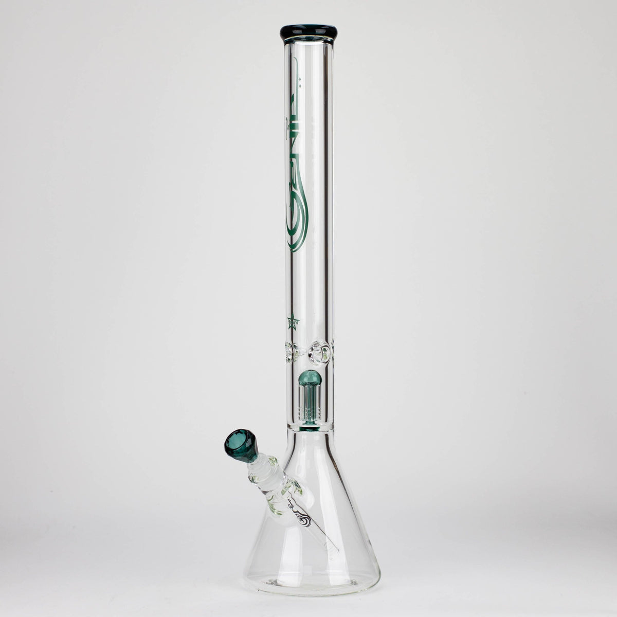 ONE Glass Bong GENIE 24-Inch 9mm Single Percolator Glass Bong GENIE 24" 9mm Single Percolator Glass Bong