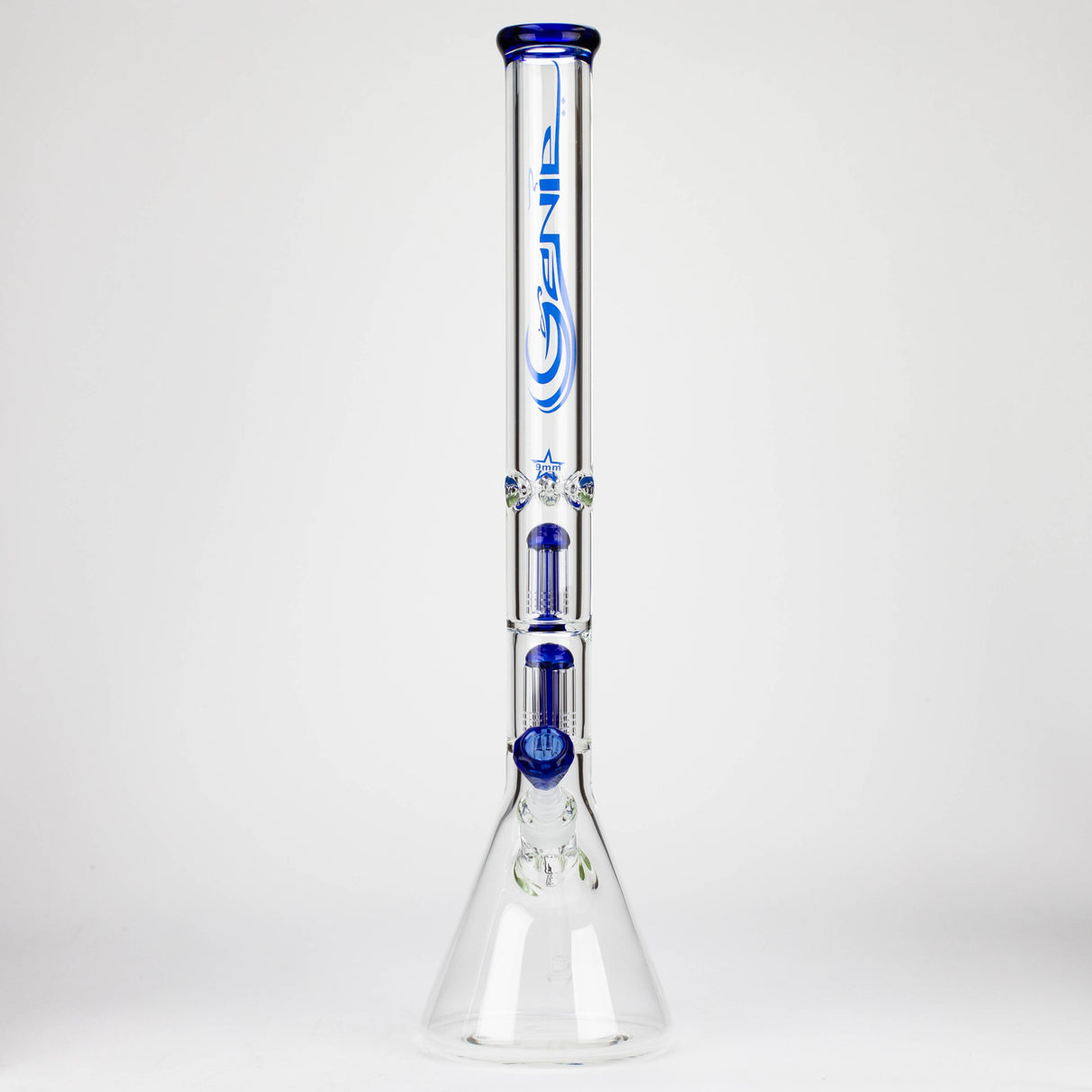 GENIE 24" Dual 6-Arm Tree Perc 9mm Beaker Bong