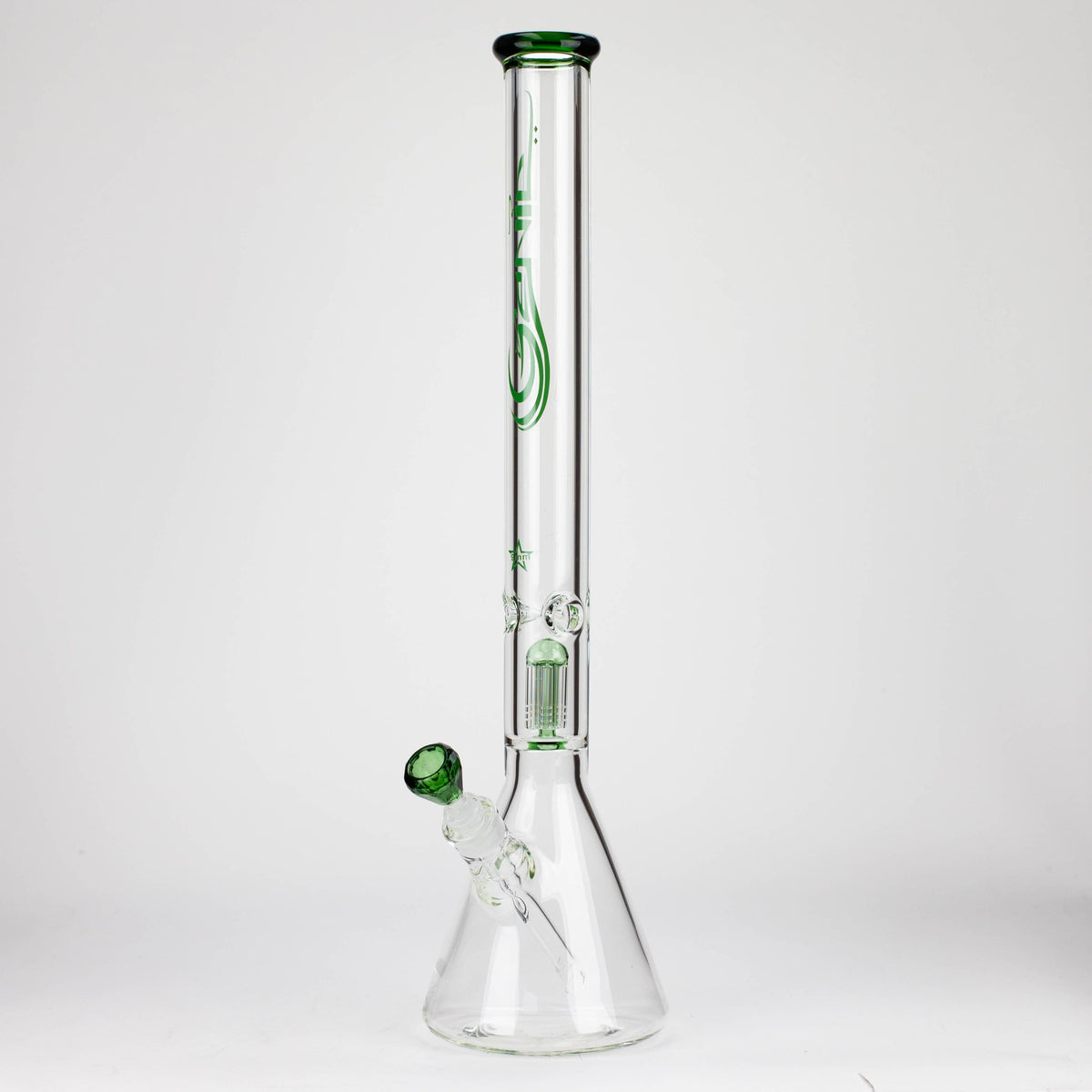 ONE Glass Bong GENIE 24-Inch 9mm Single Percolator Glass Bong GENIE 24" 9mm Single Percolator Glass Bong
