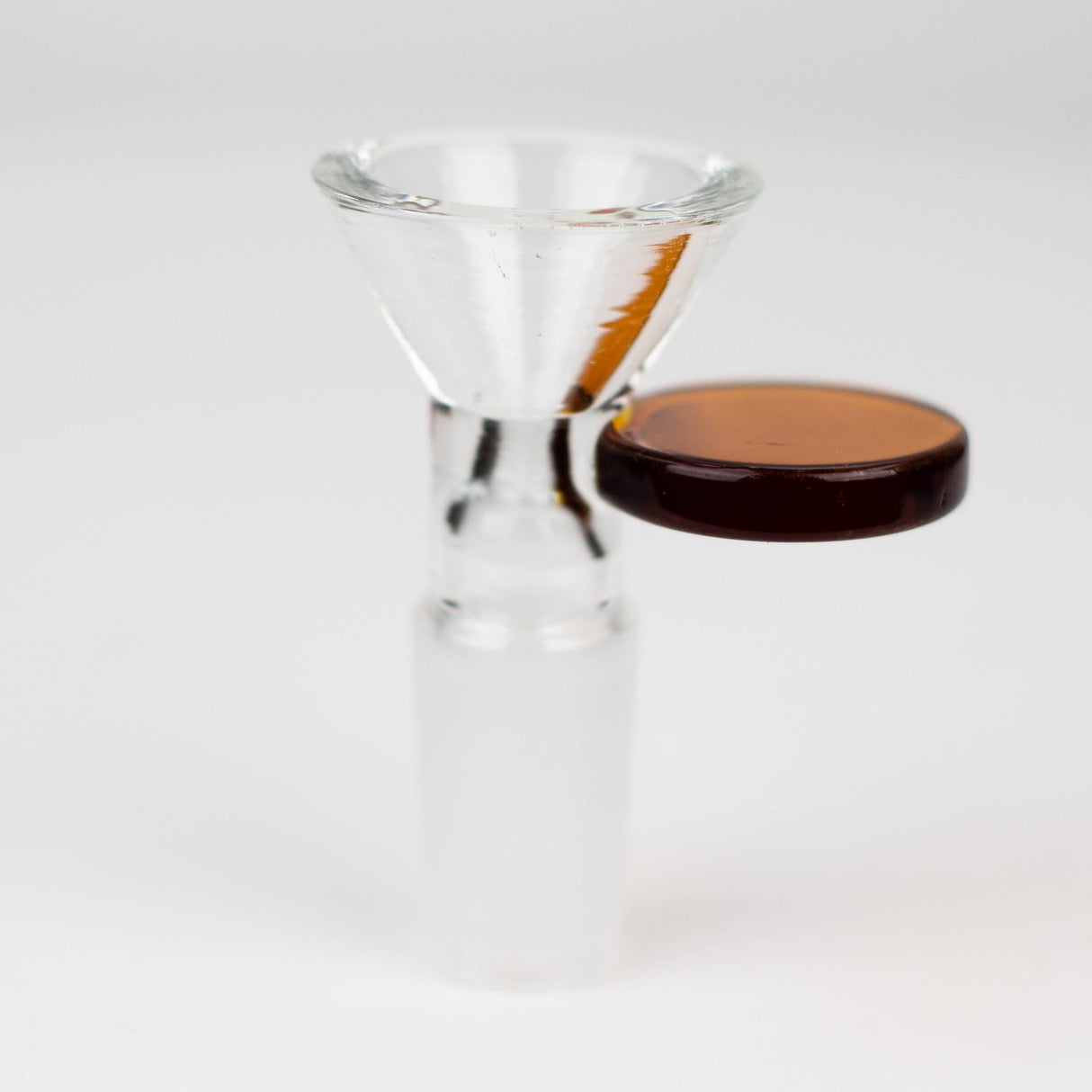 Glass bowl with color round handle for 14 mm Pack of 3