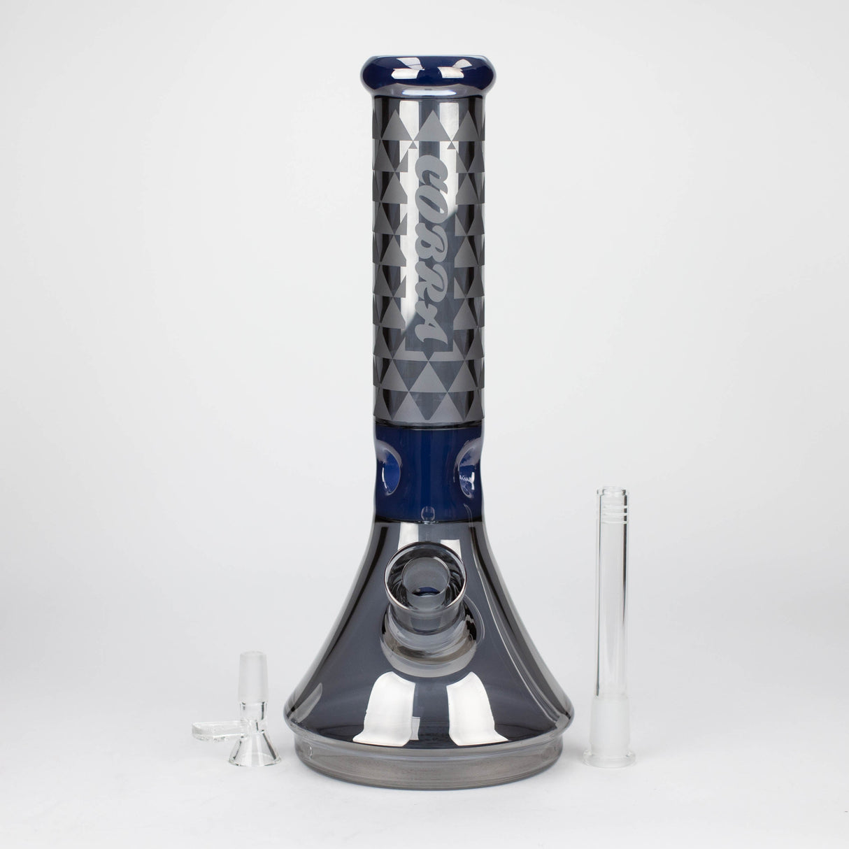 Cobra 13" Electroplated 7mm Ice Catcher Beaker Bong